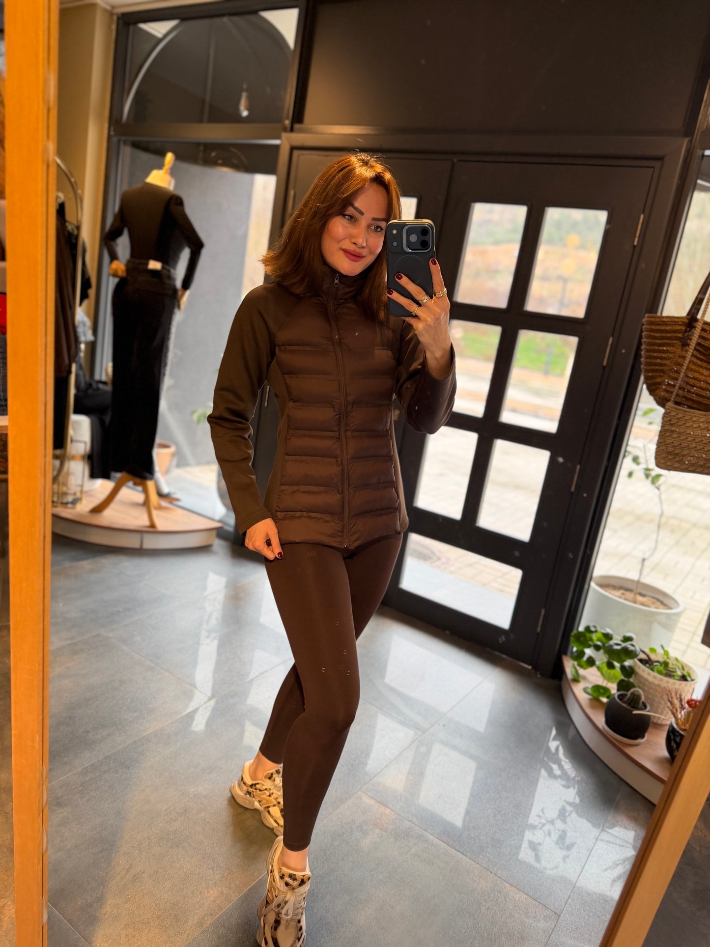 Spark Kahve Mont & Tayt Takım