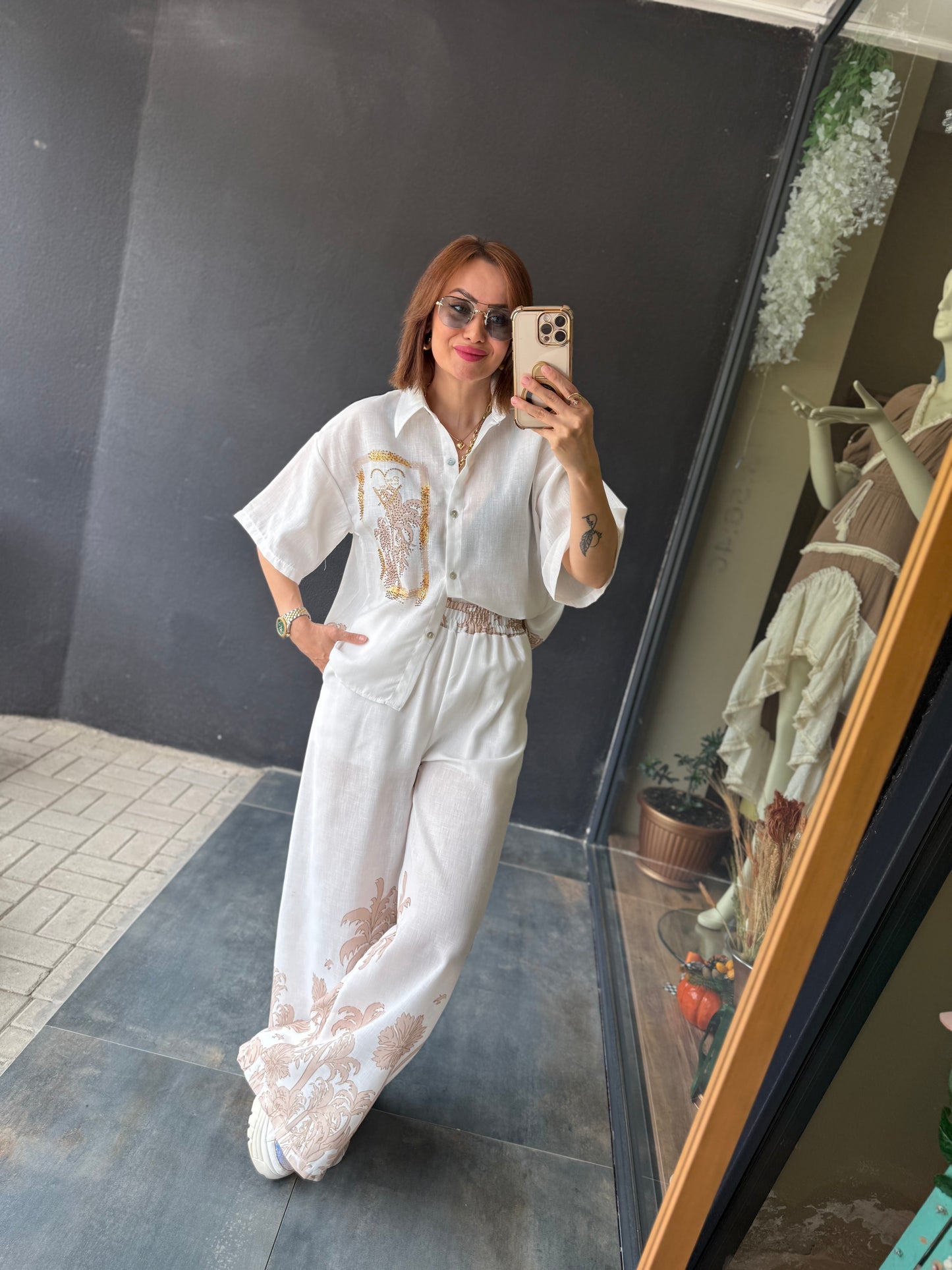 Fredo Bej Palmiye Keten Takım