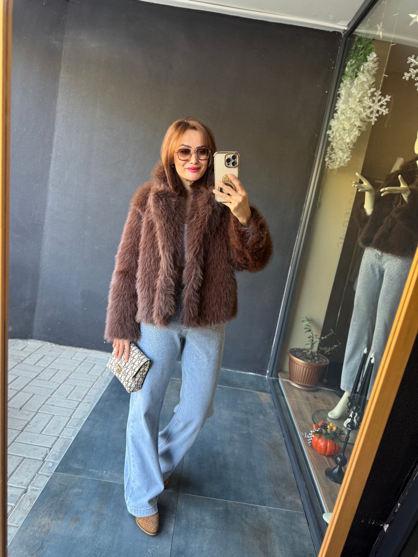 Tablo Kahve Luxury Kürk