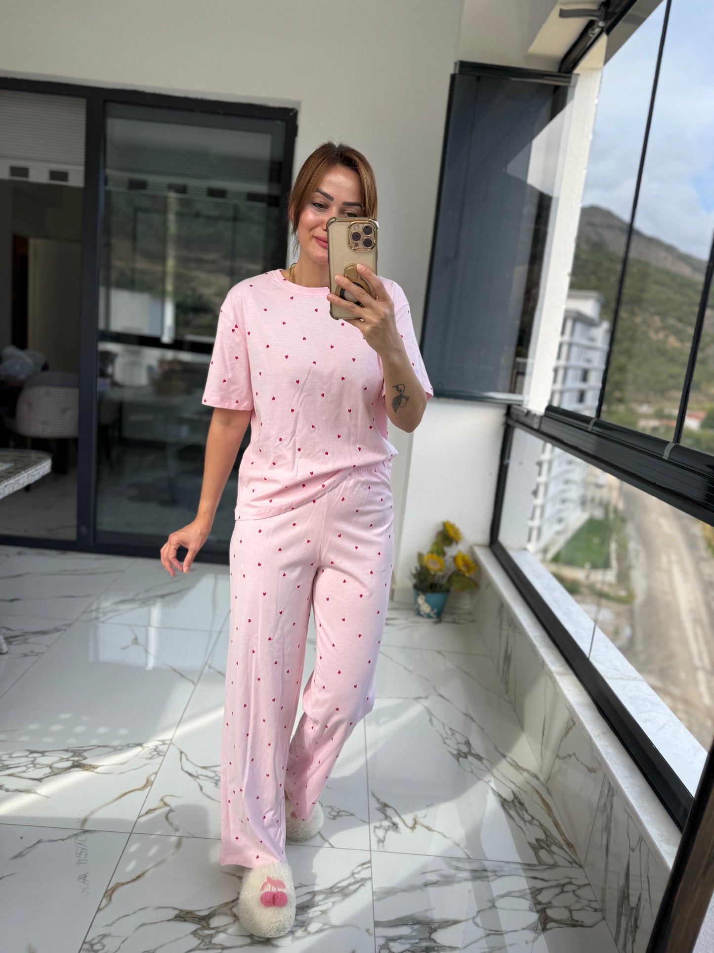 Hanteks Kısa Kol Pijama Takımı 4