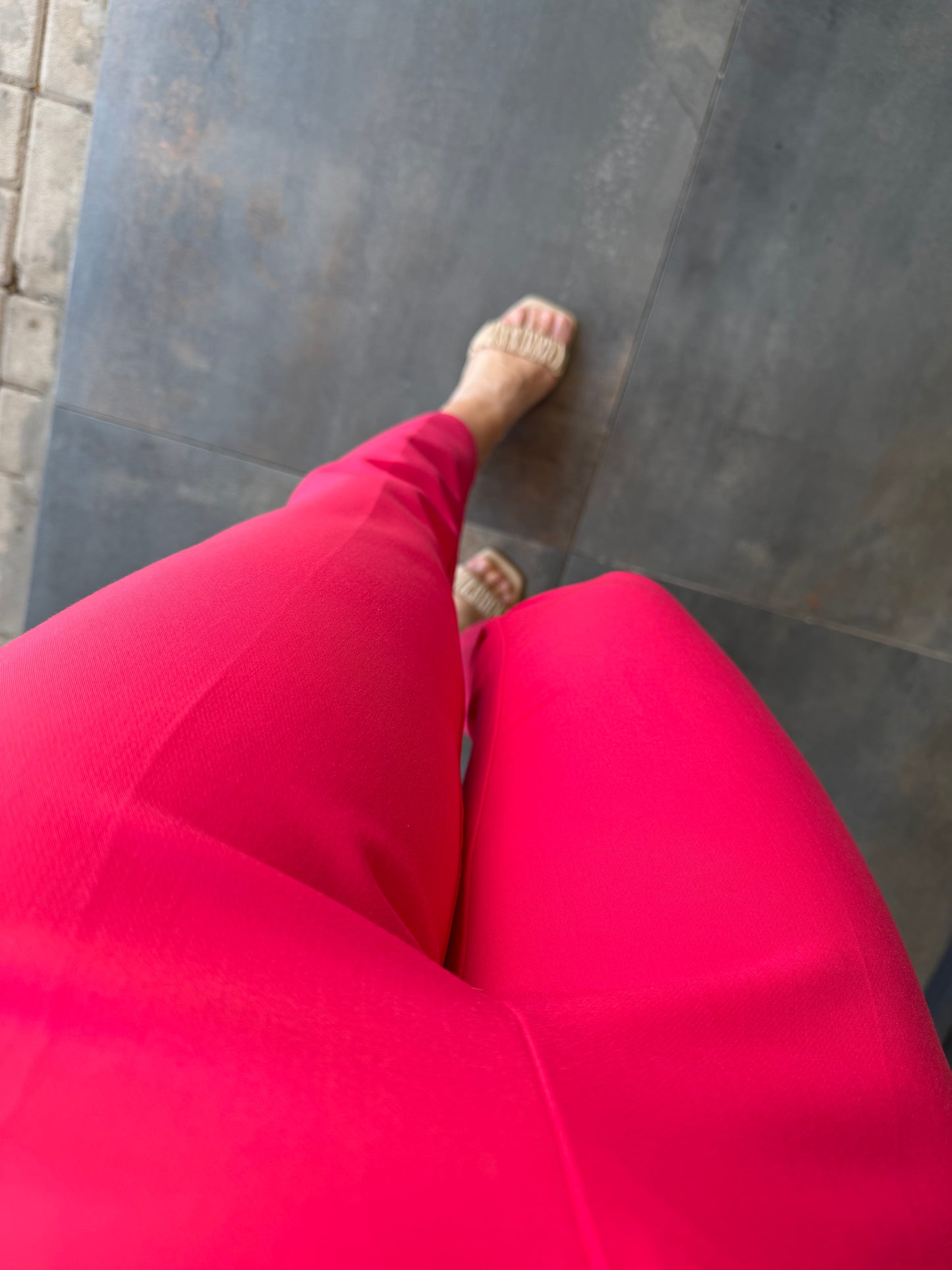 Pembe Flato Pantolon /Tshirt Takım
