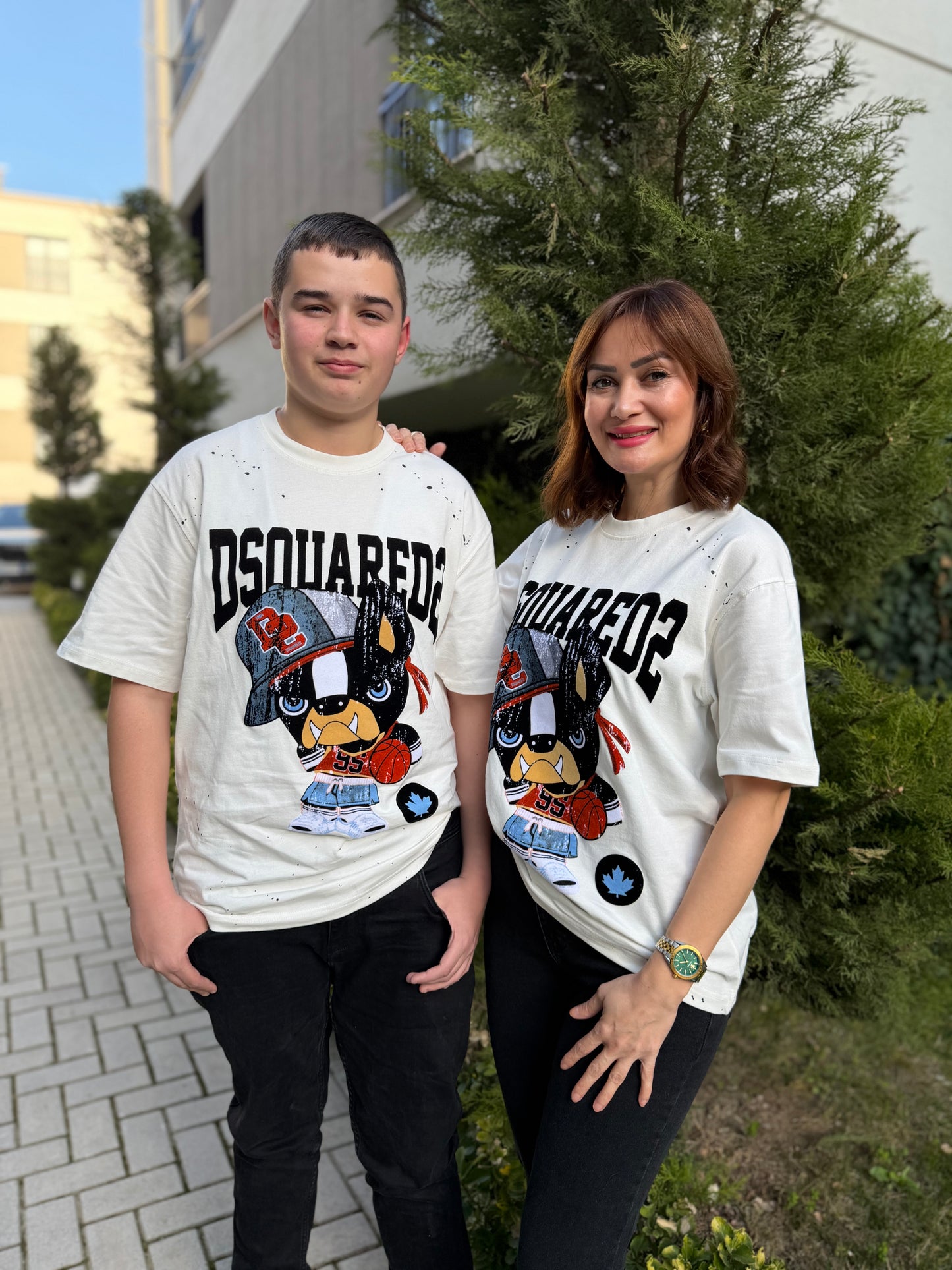 Ayhans Beyaz Unisex Pamuk T-Shirt