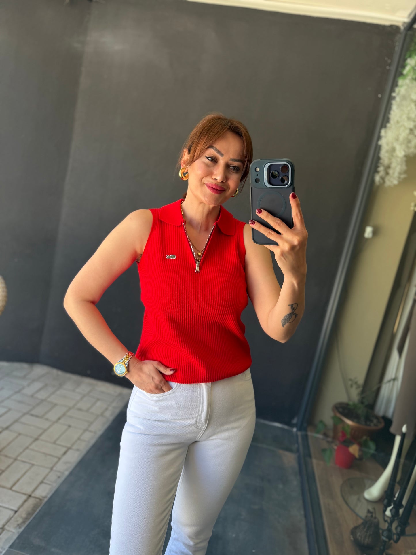 Virage Kırmızı Triko Bluz