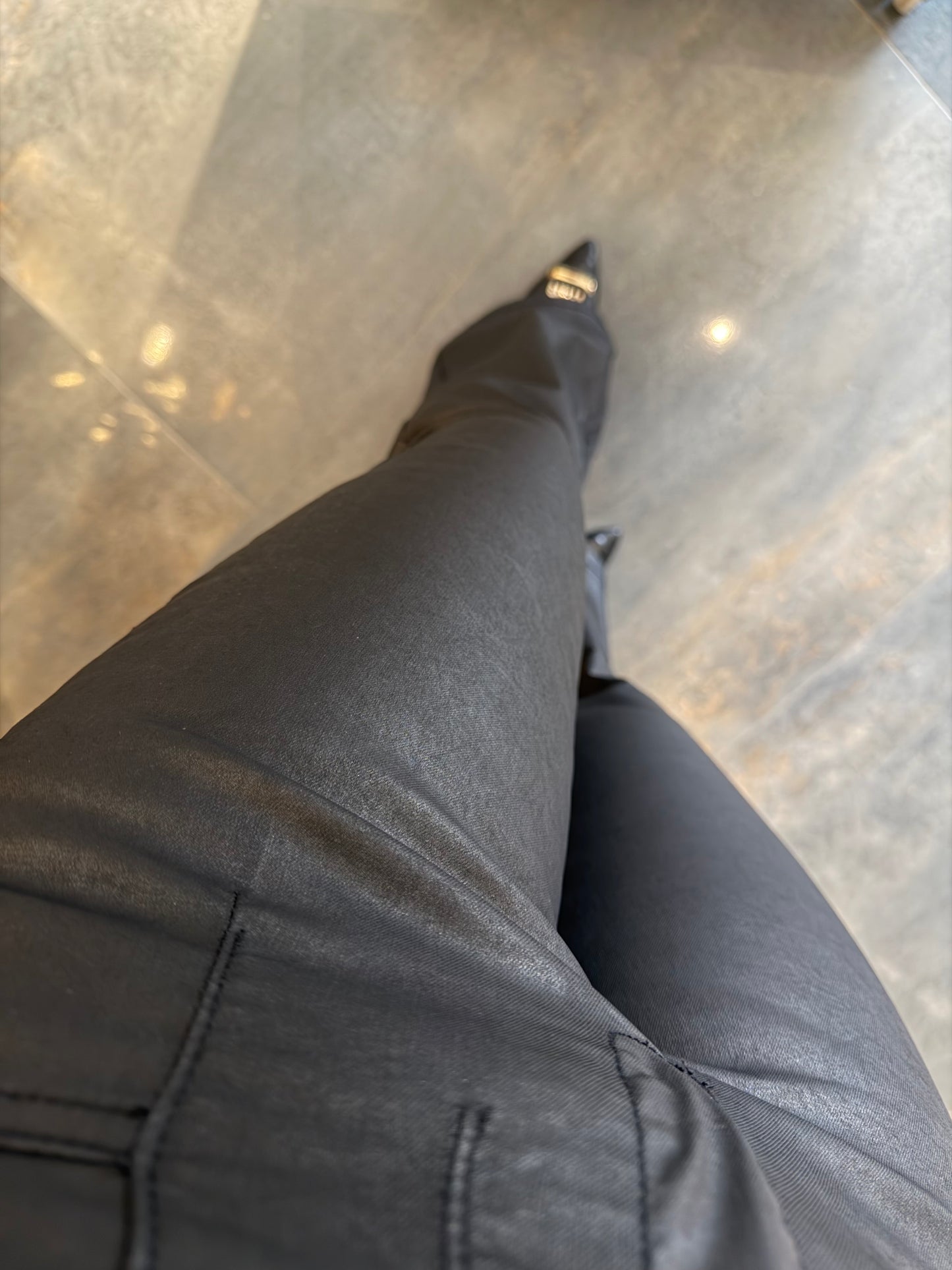 Xlove Mumlu Siyah İspanyol Pantolon