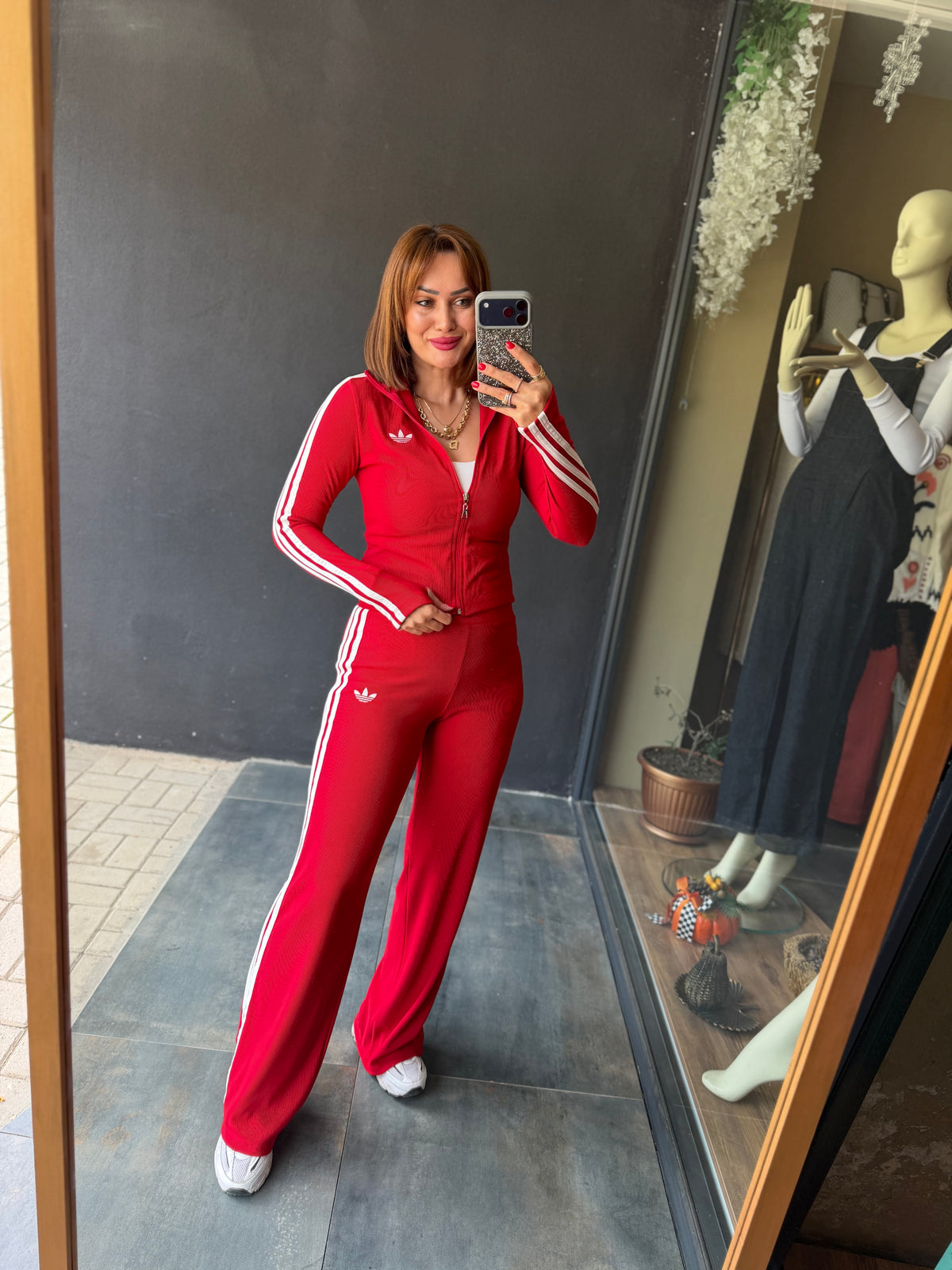 Quik Kırmızı Fitilli Spor Takımm