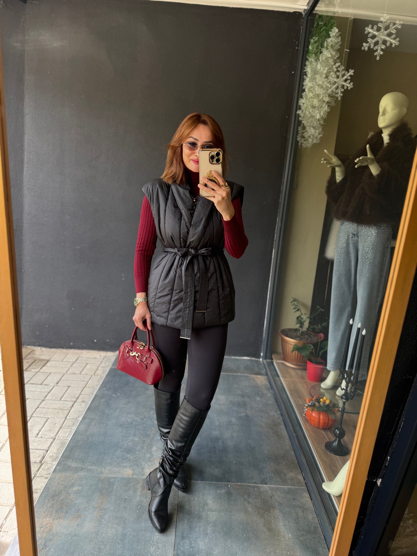 Swena Siyah Puffy Yelek