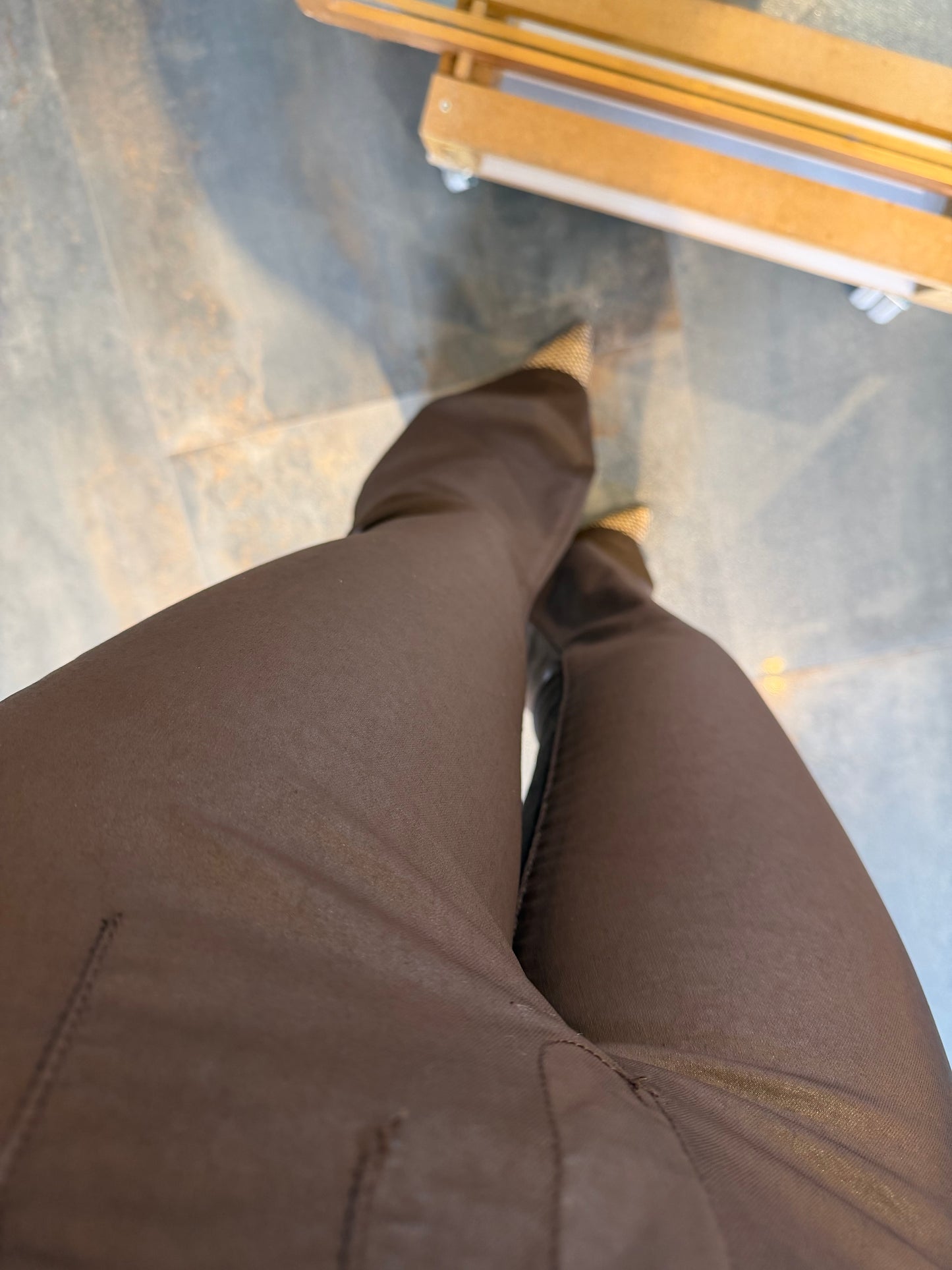 Xlove Mumlu Kahve İspanyol Pantolon