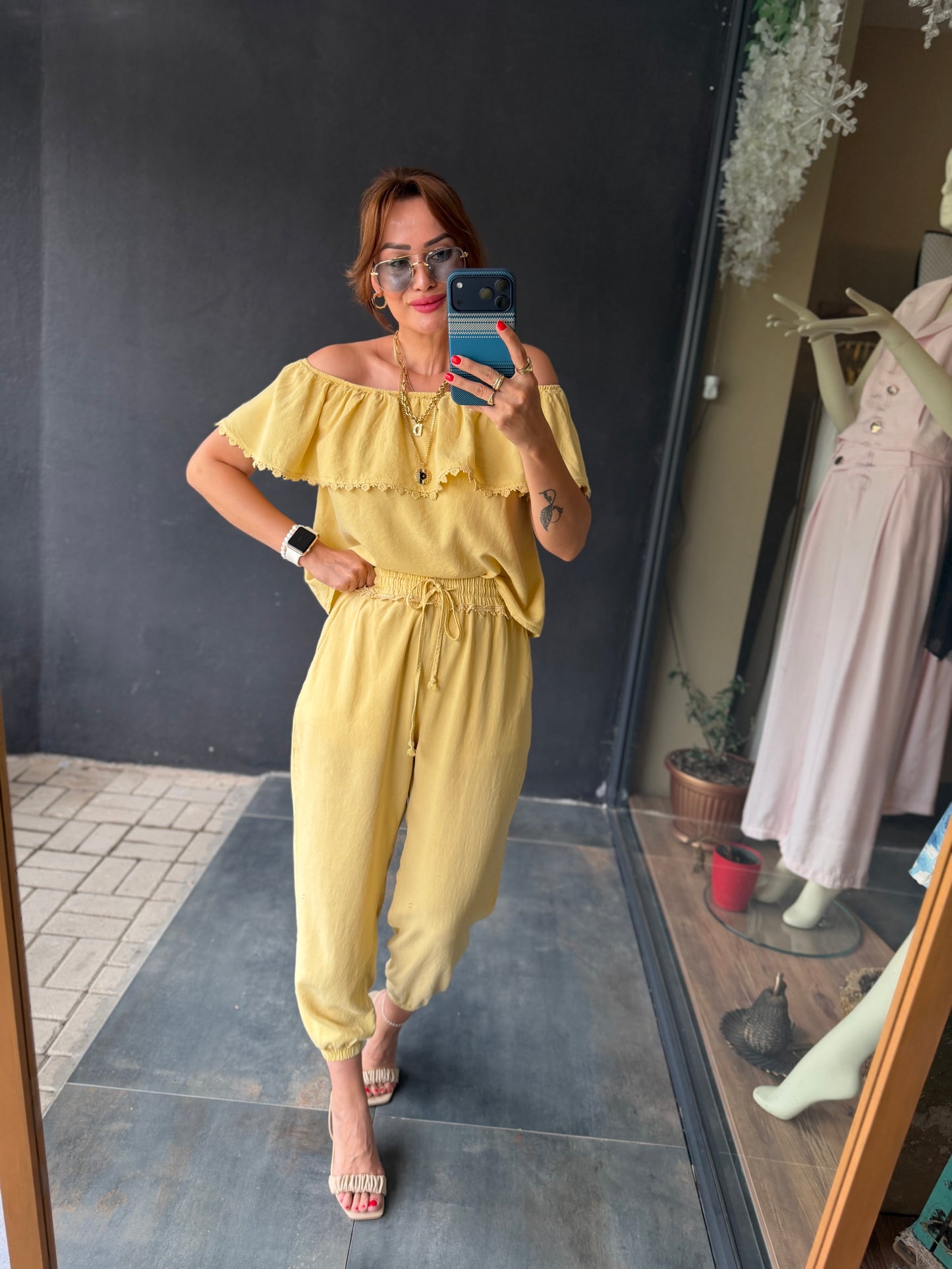 Limoncello Sarı Tensel Takım