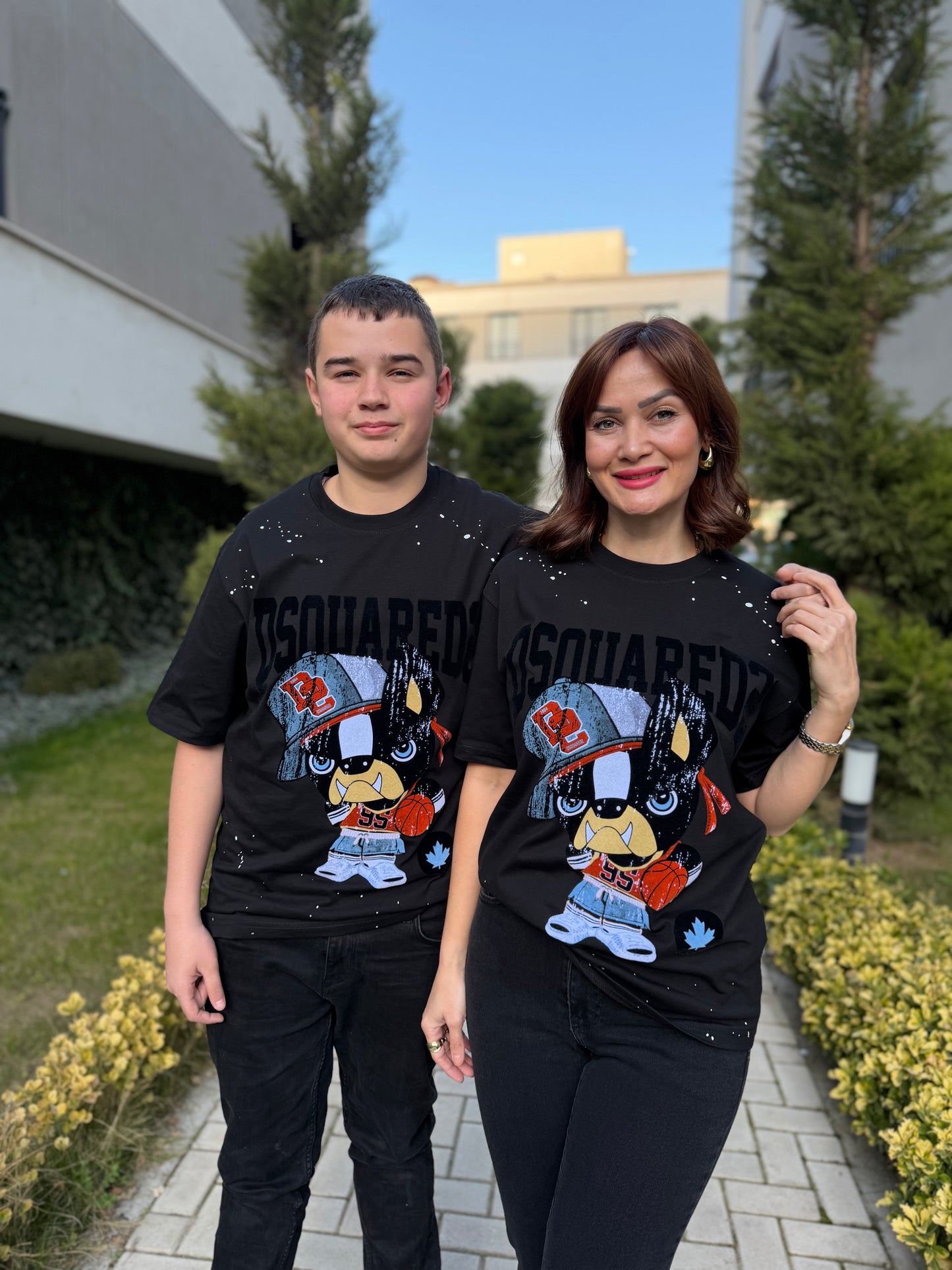 Ayhans Siyah Unisex Pamuk T- Shirt