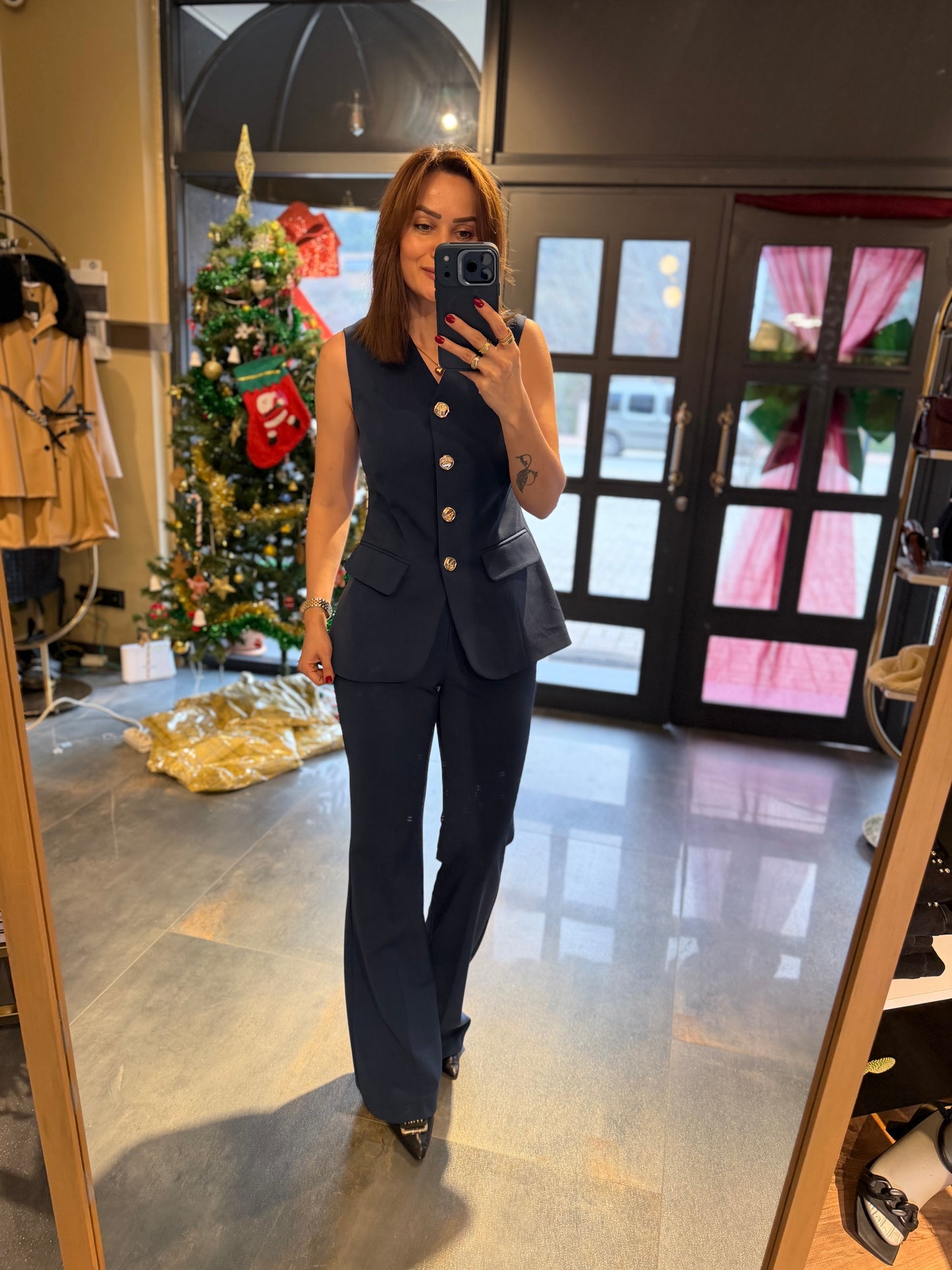 Lingo Lacivert Yelek & Pantolon Takım