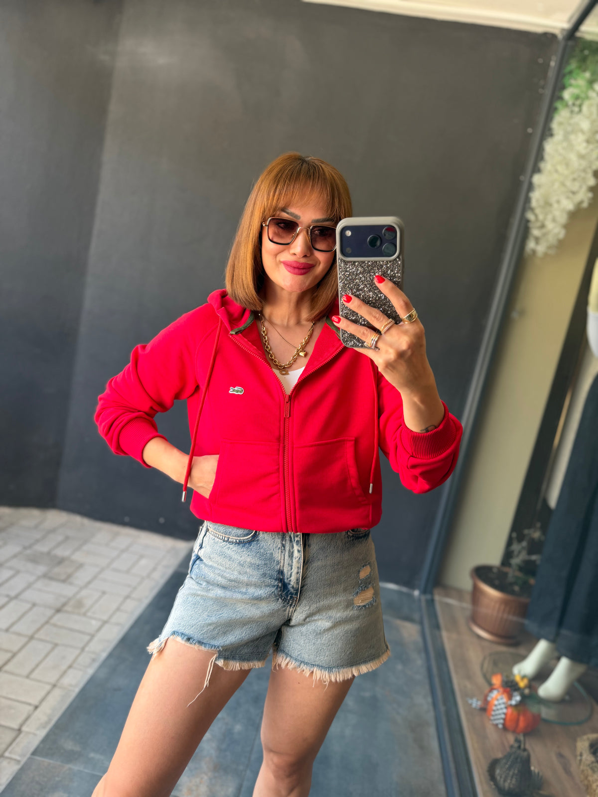 Rovika Kırmızı Sweatshirt
