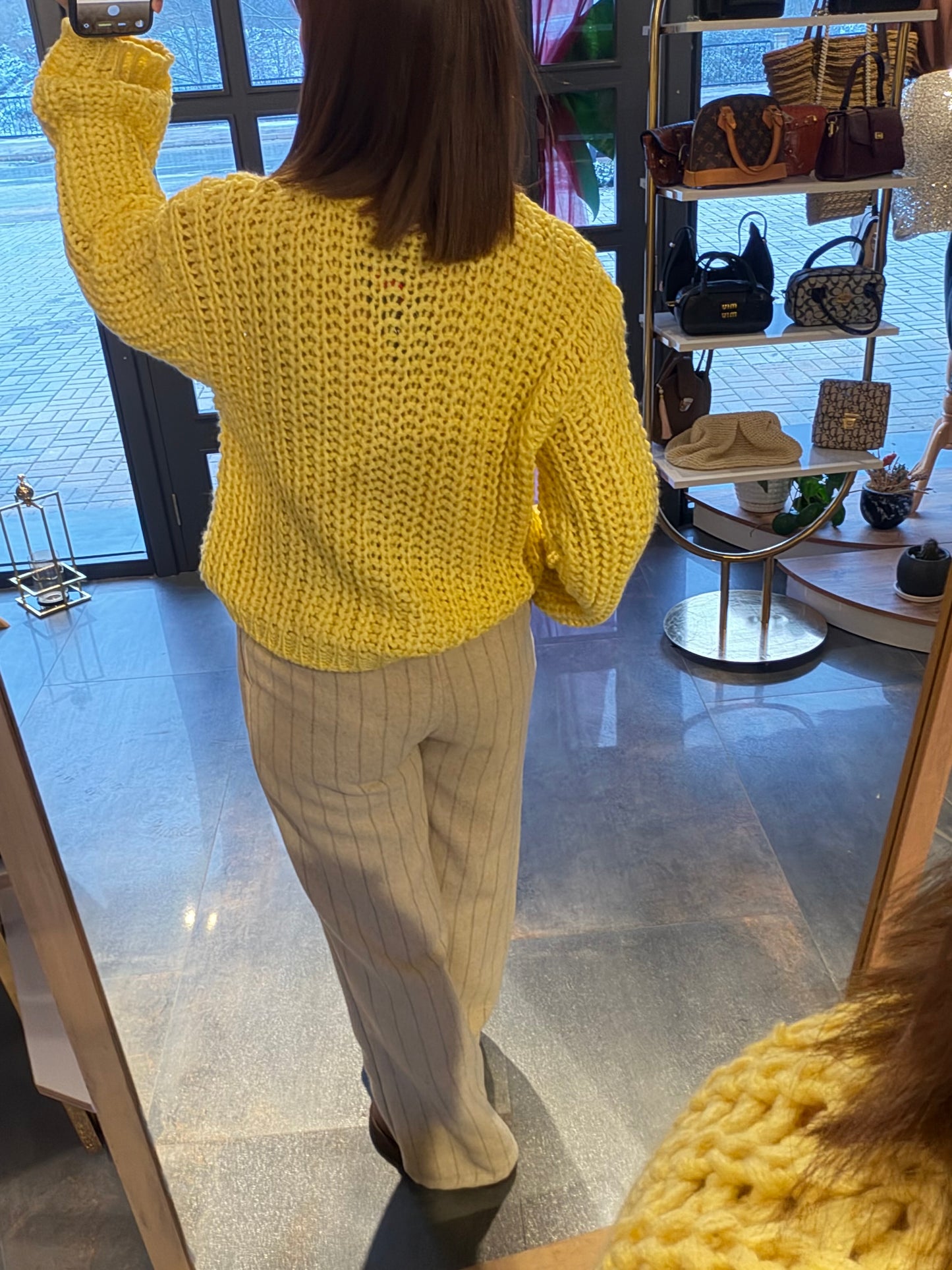 Elegance Bej Kaşe Pantolon