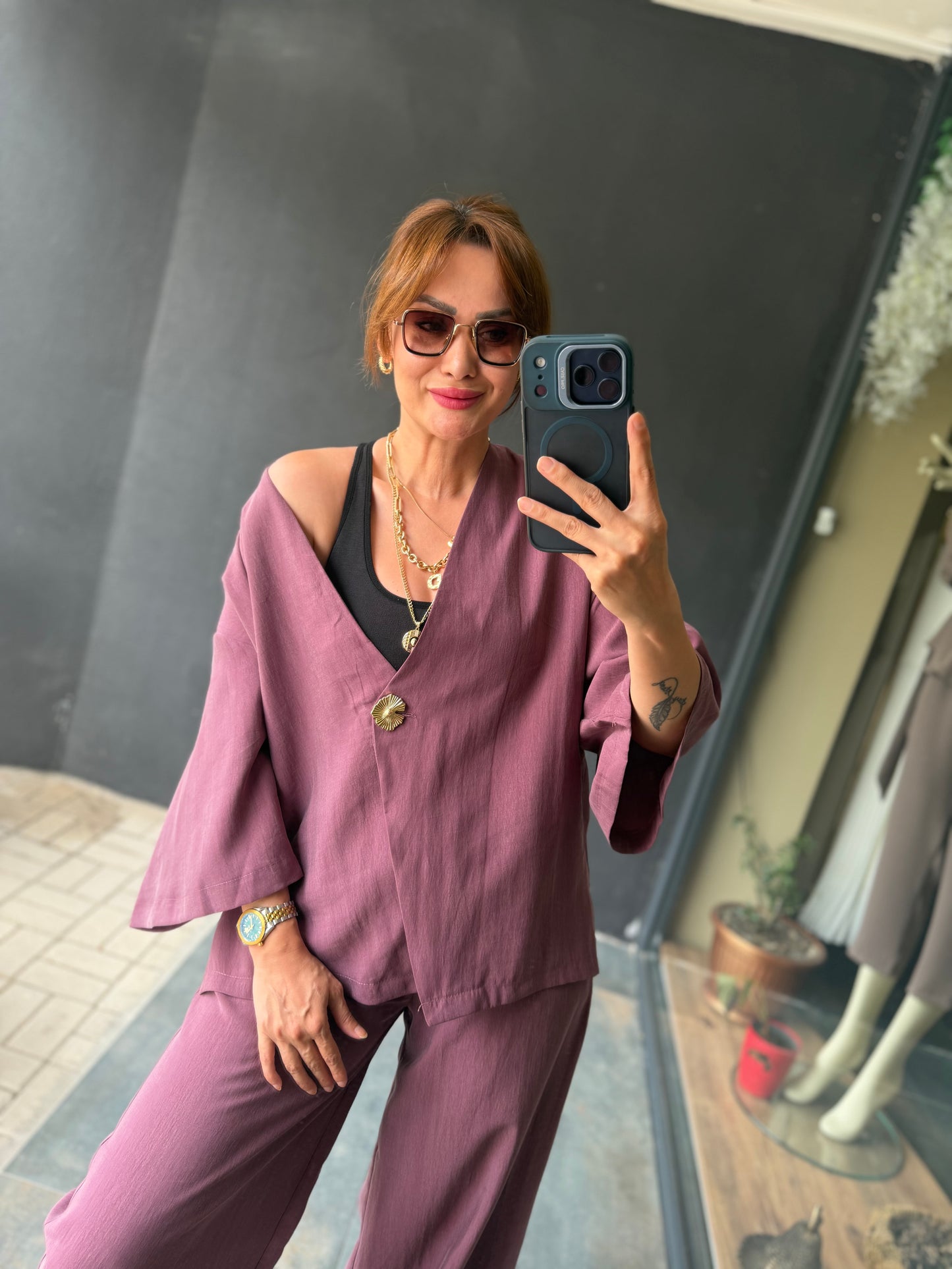 Bordo Tensel Tiril Takım