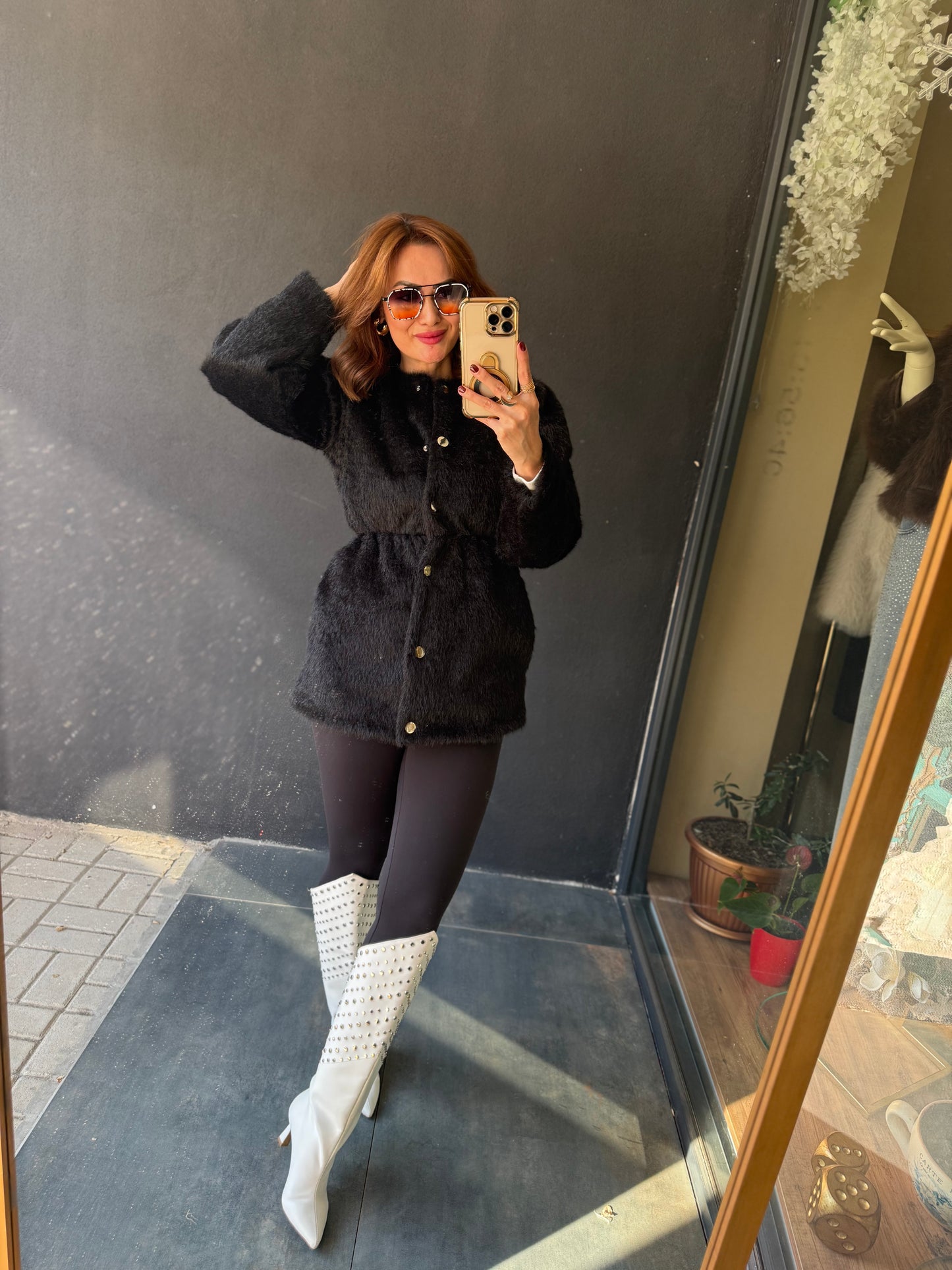 Paris Siyah Premium Kürk