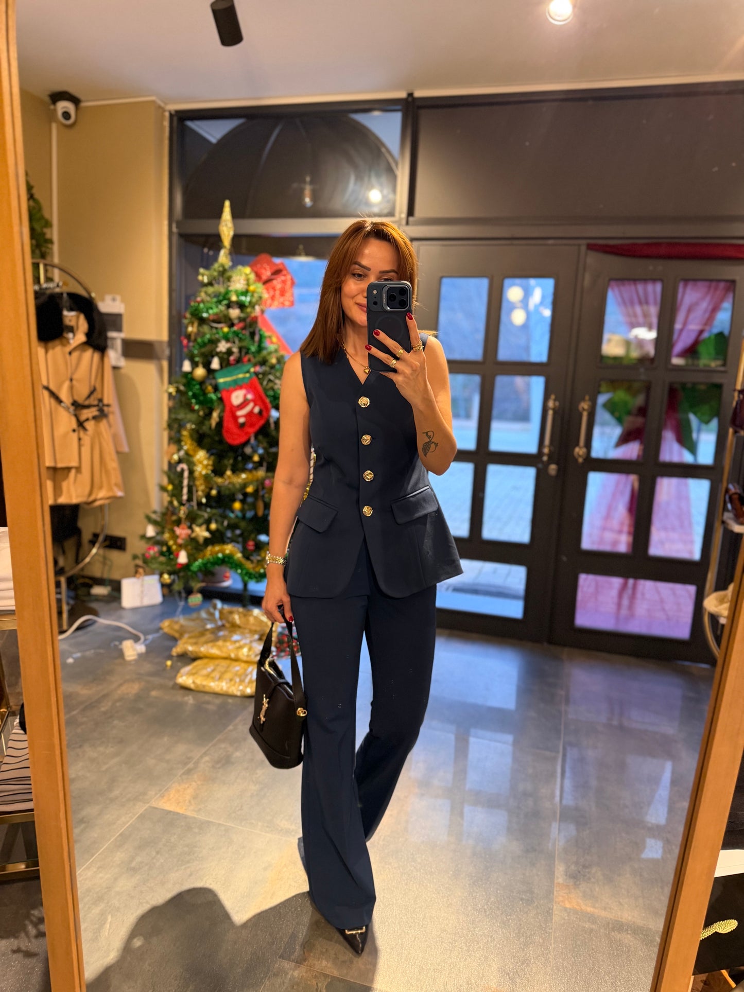 Lingo Lacivert Yelek & Pantolon Takım