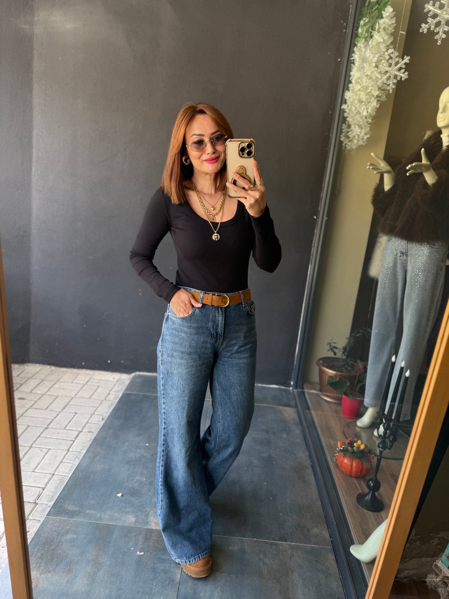 Hayko Siyah Basic Bluz