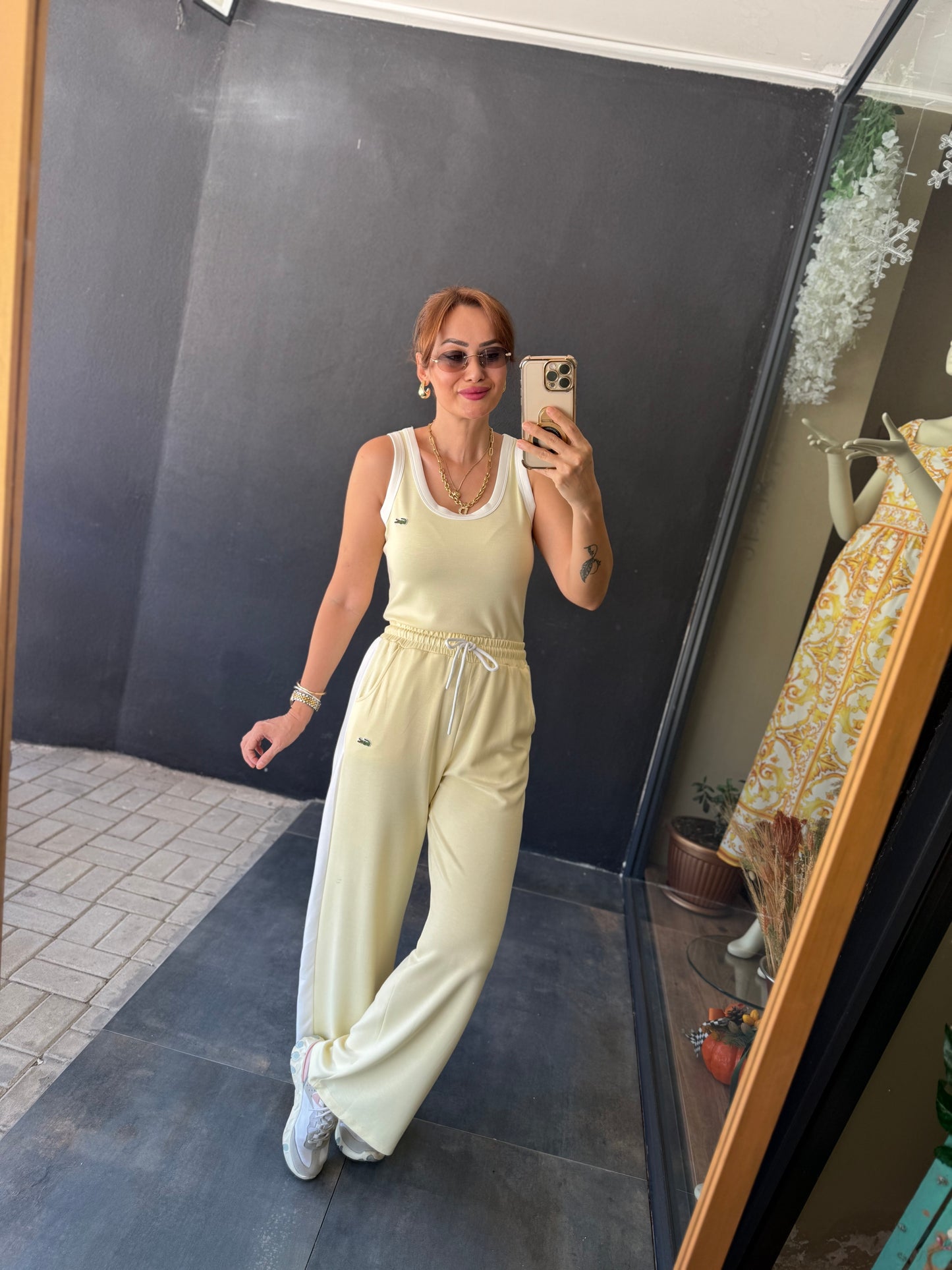 Laxet Sarı Modal Eşofman Takımı