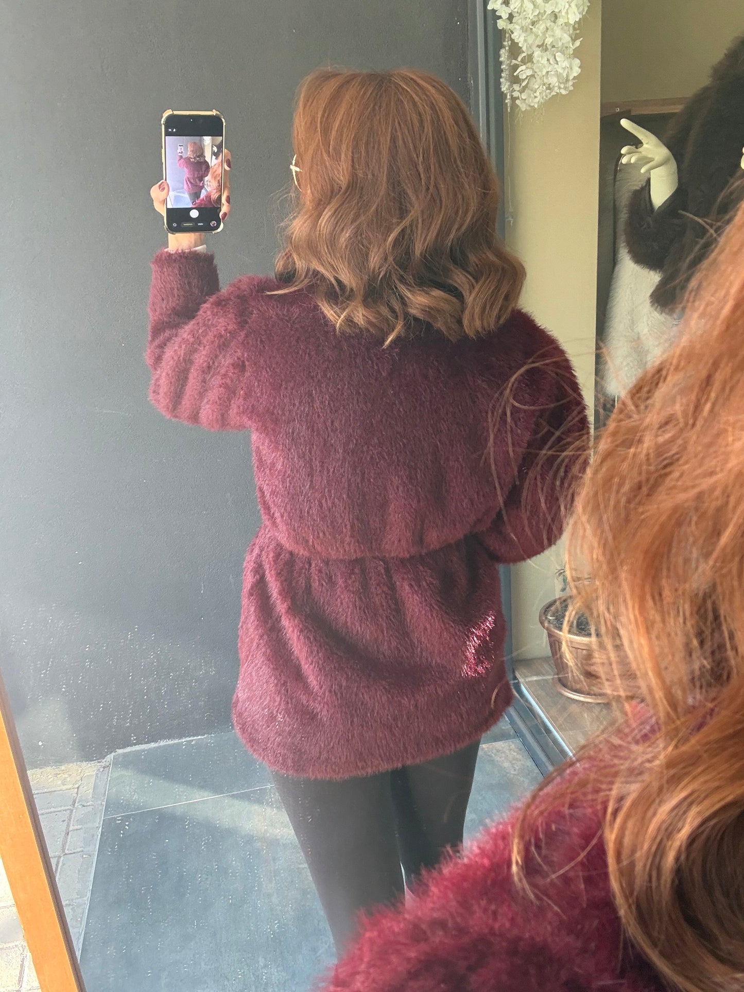 Paris Bordo Premium Kürk