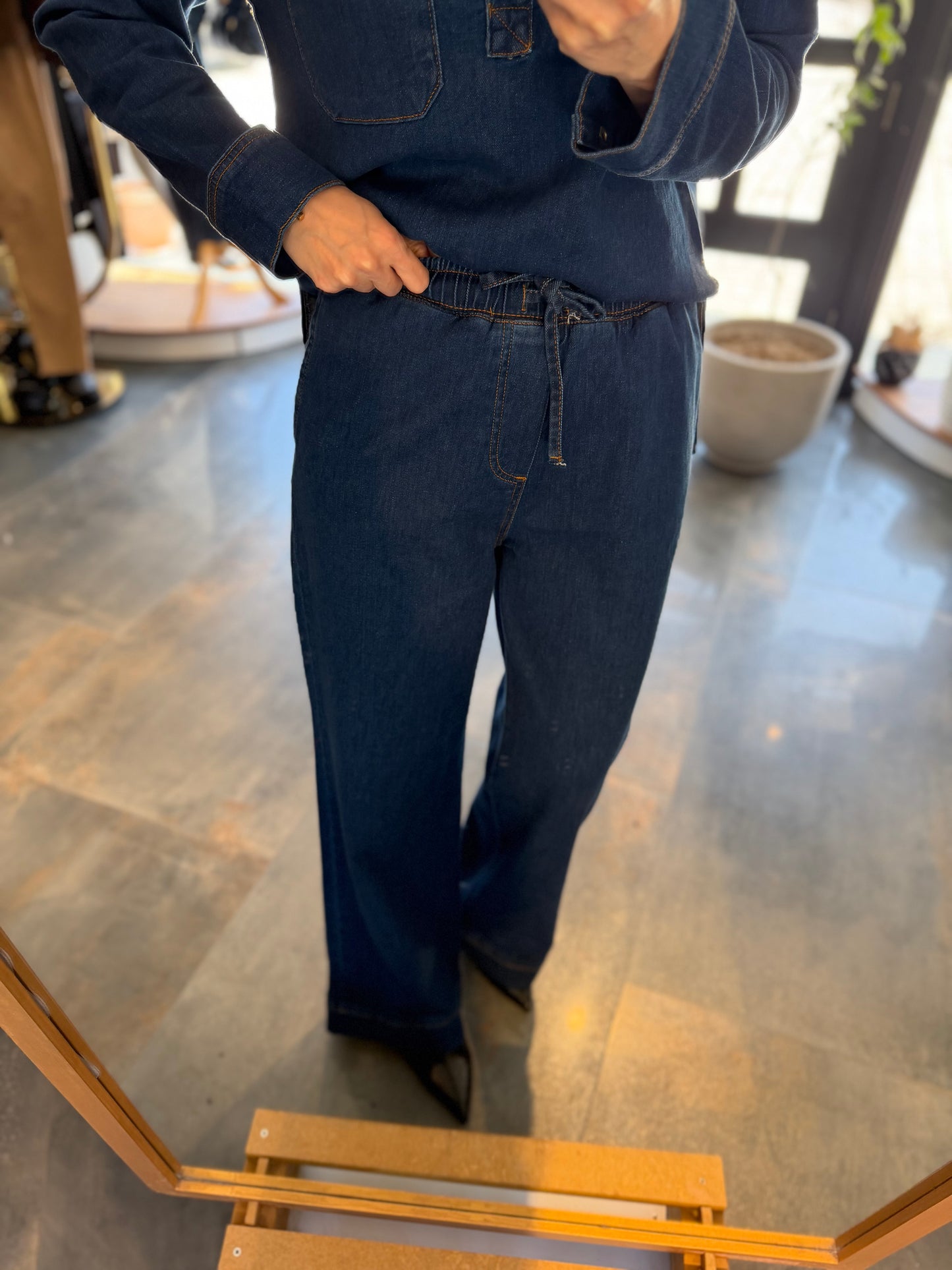 Aleya Jean Gömlek & Pantolon Takım