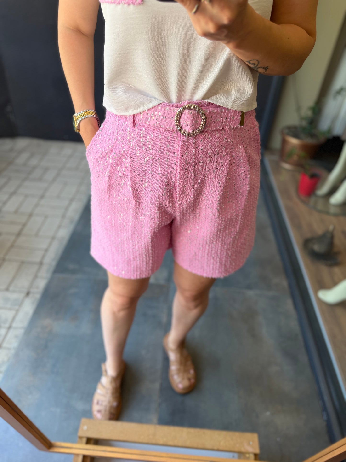 Pembe Şort & Tshirt Takım