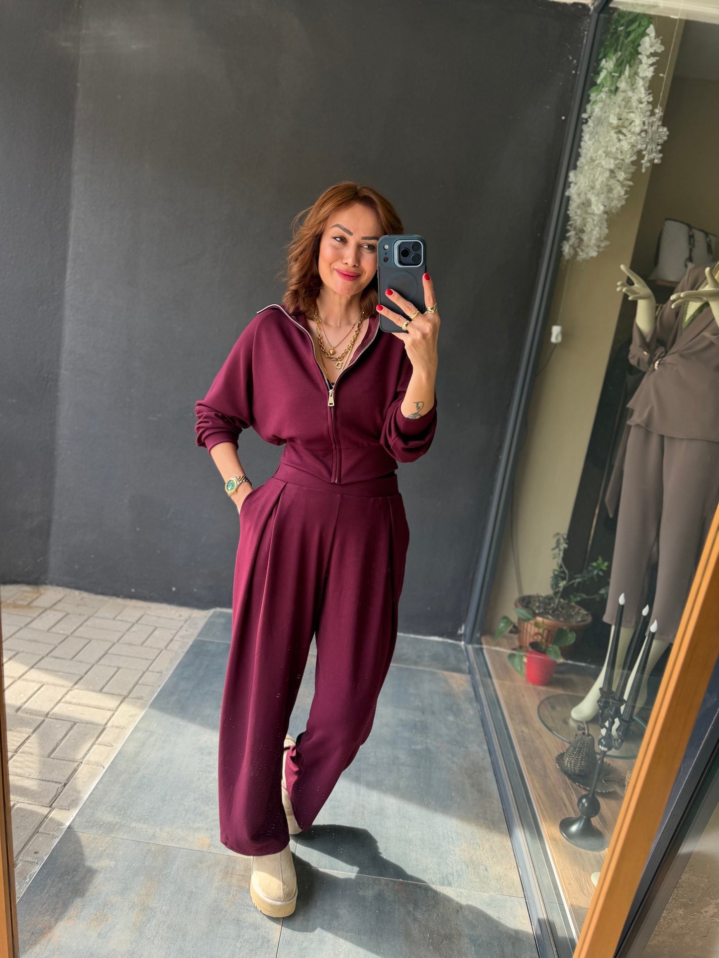 Gng Bordo Modal Takım