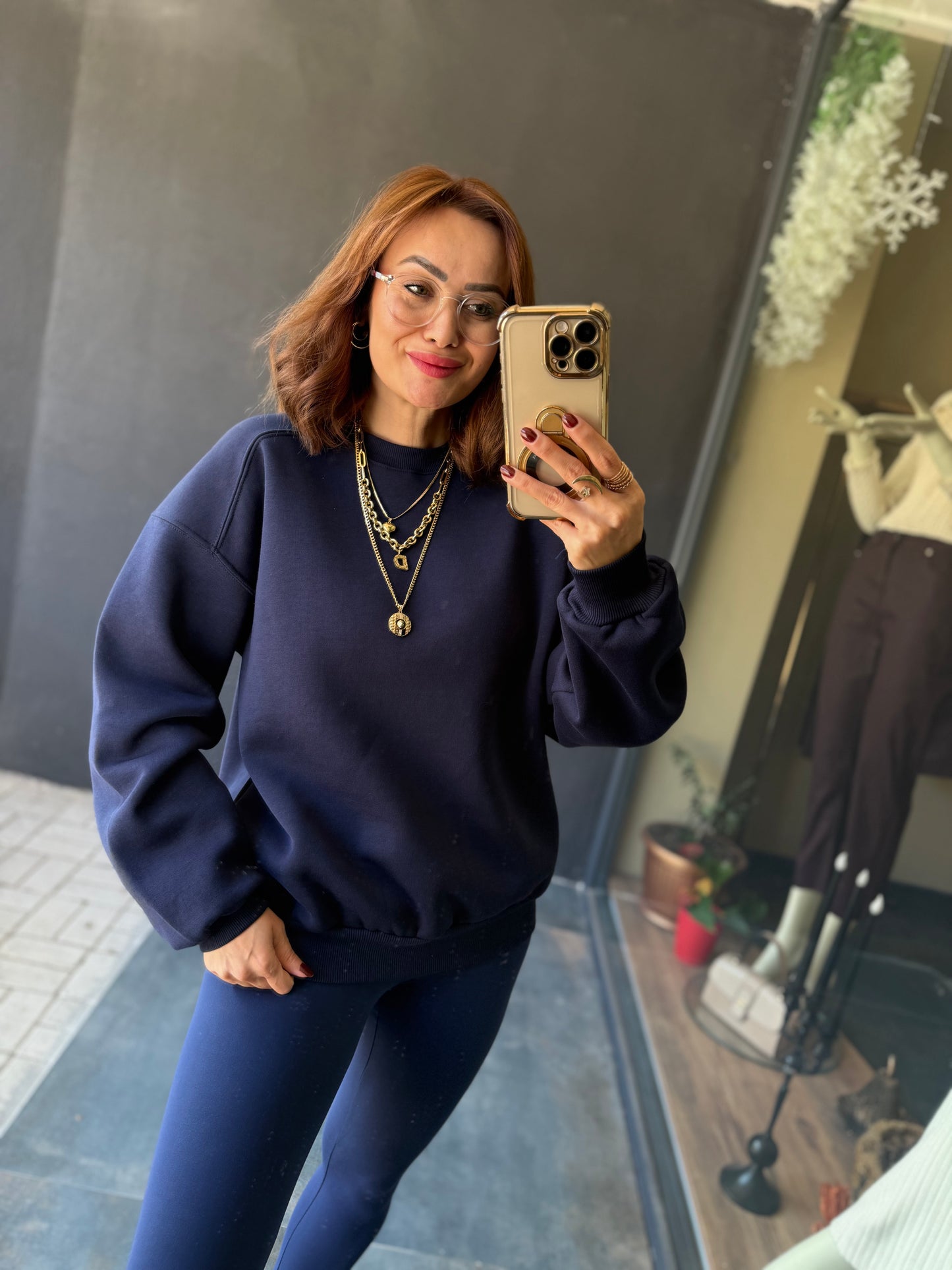 Petra Lacivert Sweat