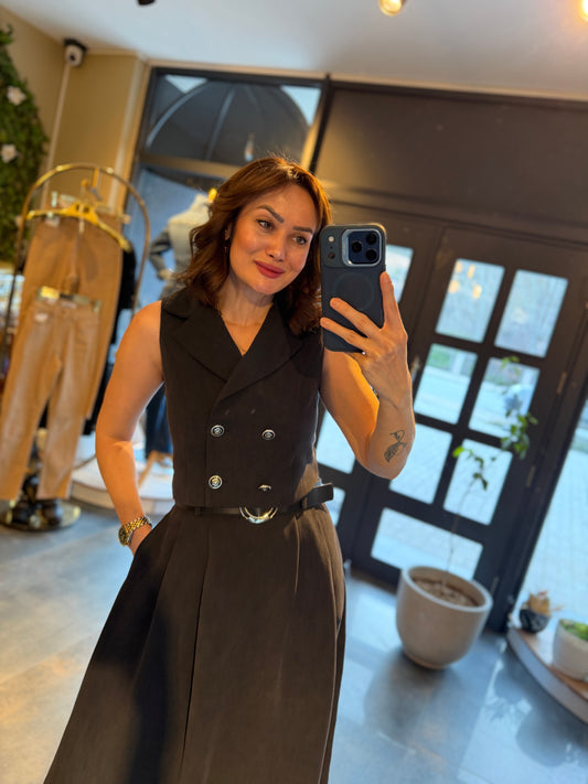 Parasidas Siyah Etek & Yelek Takım