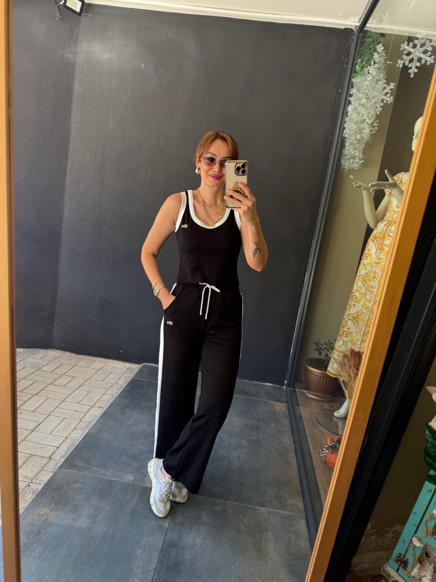 Laxet Siyah Modal Eşofman Takımı