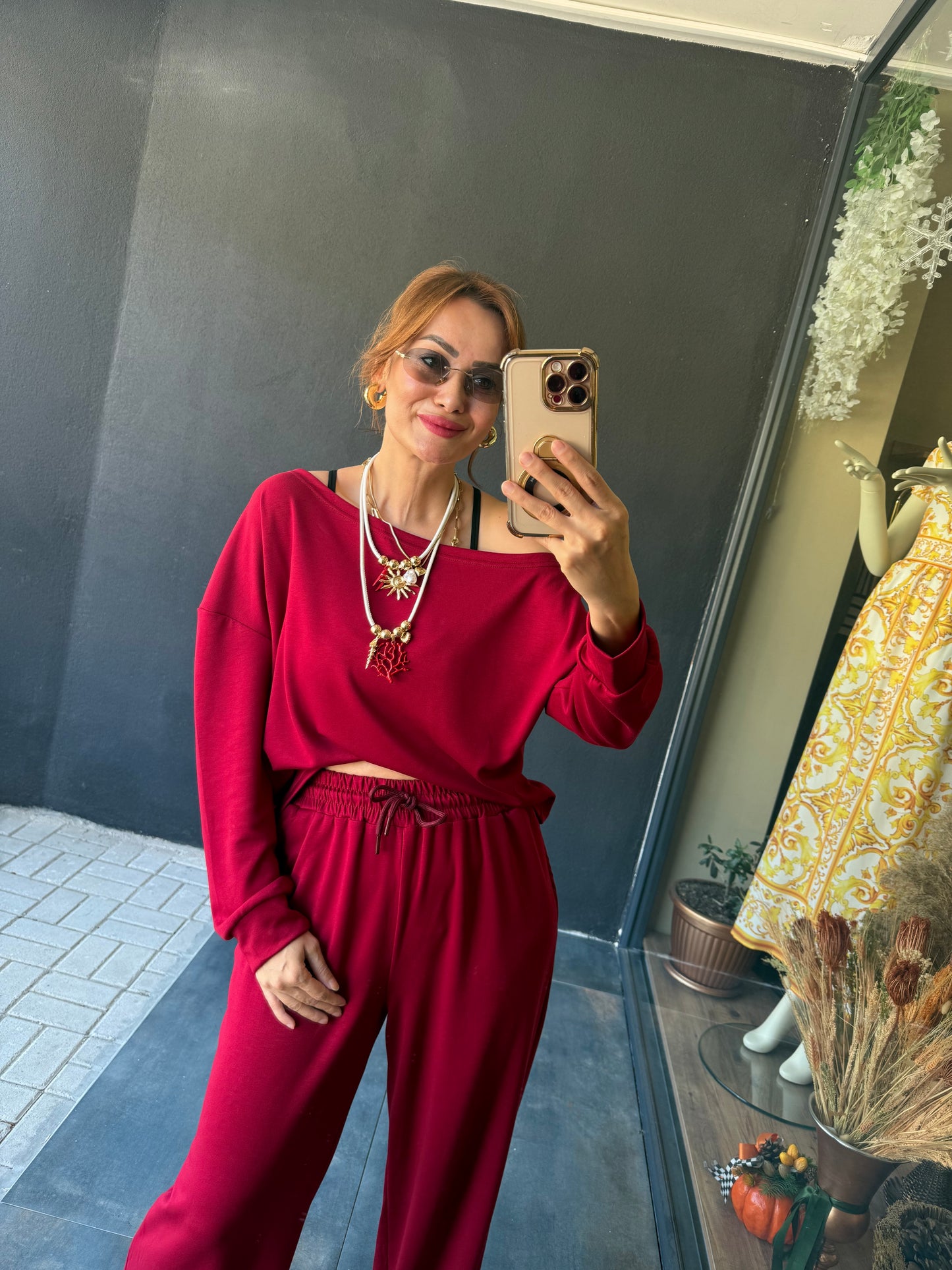 Latest Bordo Modal Takım