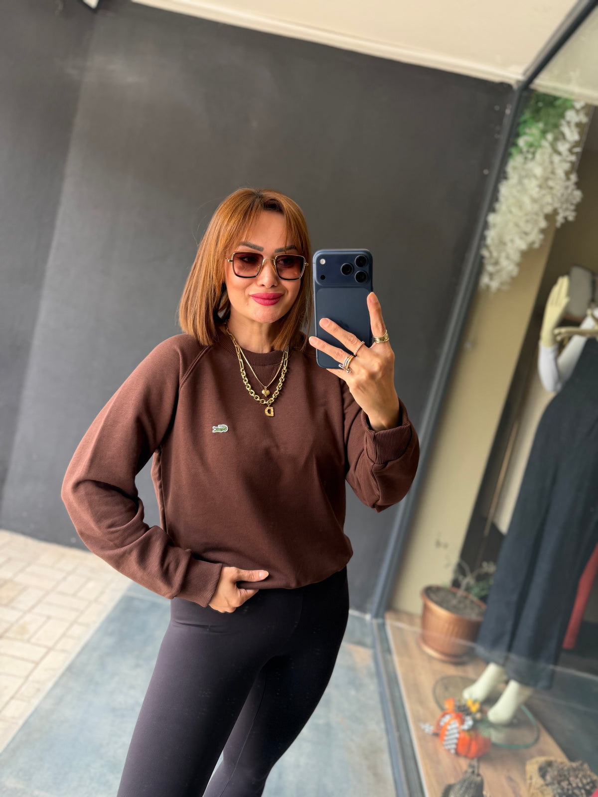 Aspen Kahverengi Spor Sweat