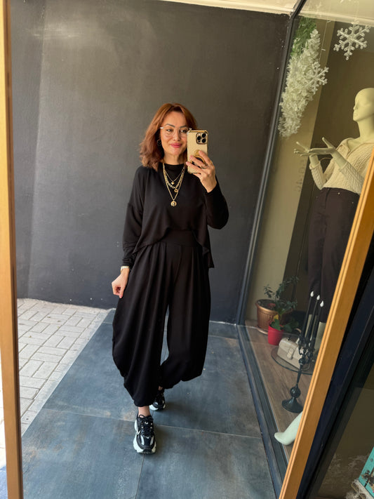Modal Siyah Harem Takım
