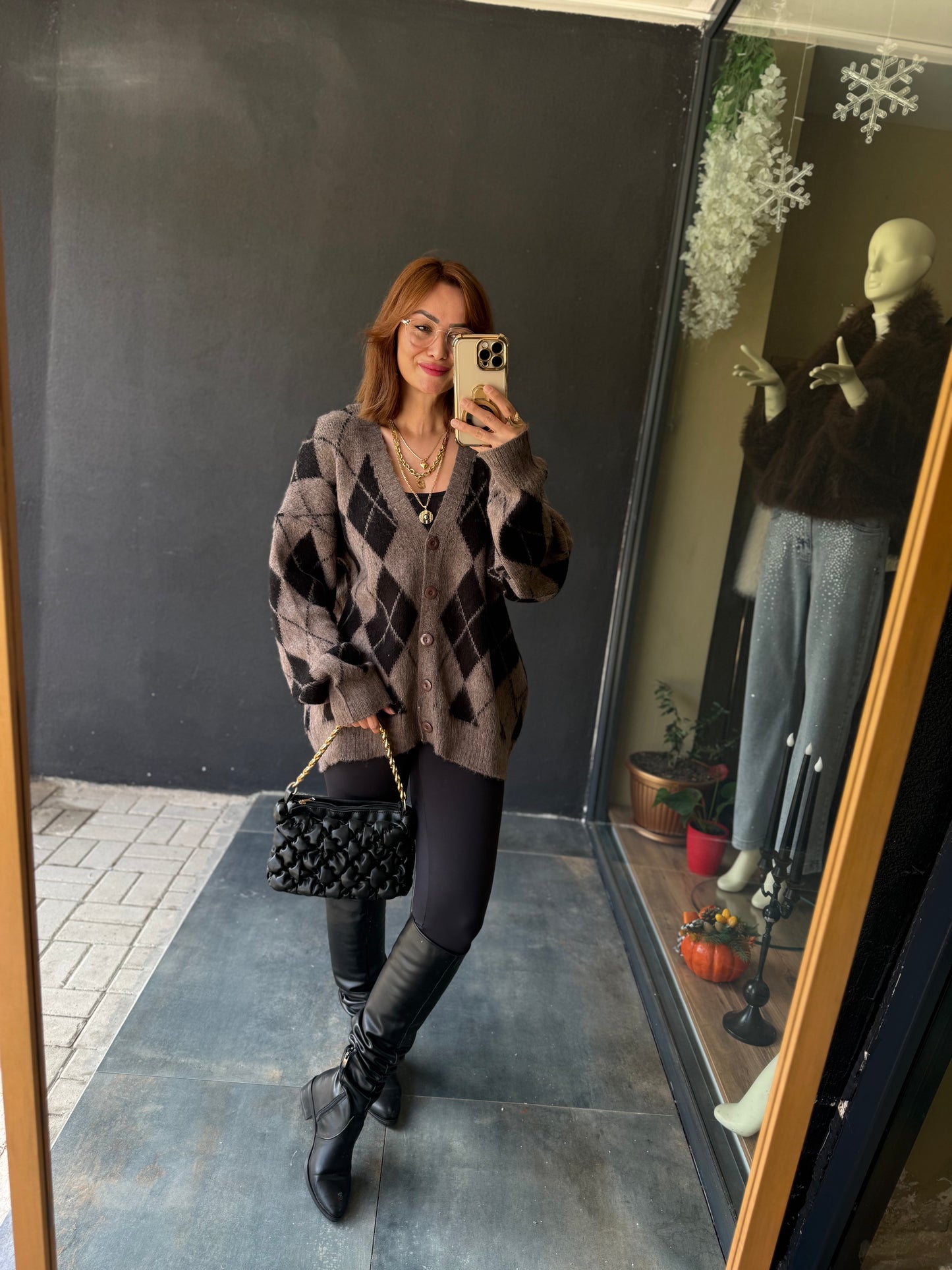 Ruzy Kahve Kaşmir Hırka