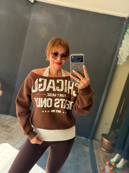 Chicago Kahve Sweatshirt