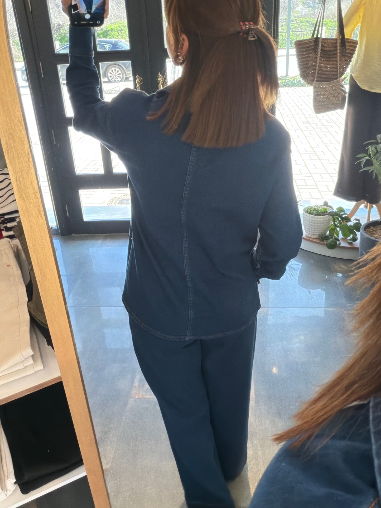 Aleya Jean Gömlek & Pantolon Takım