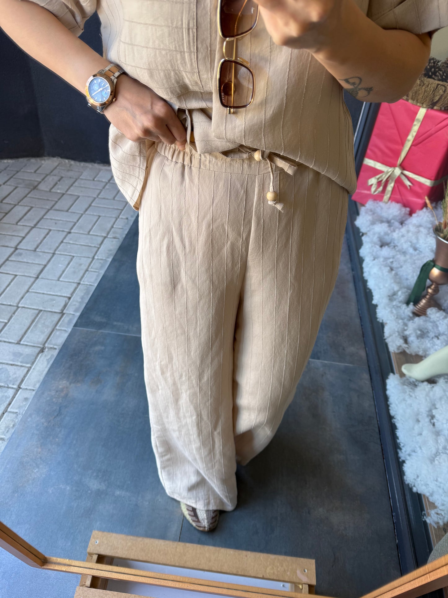 Parpella Taş Çizgili Takım