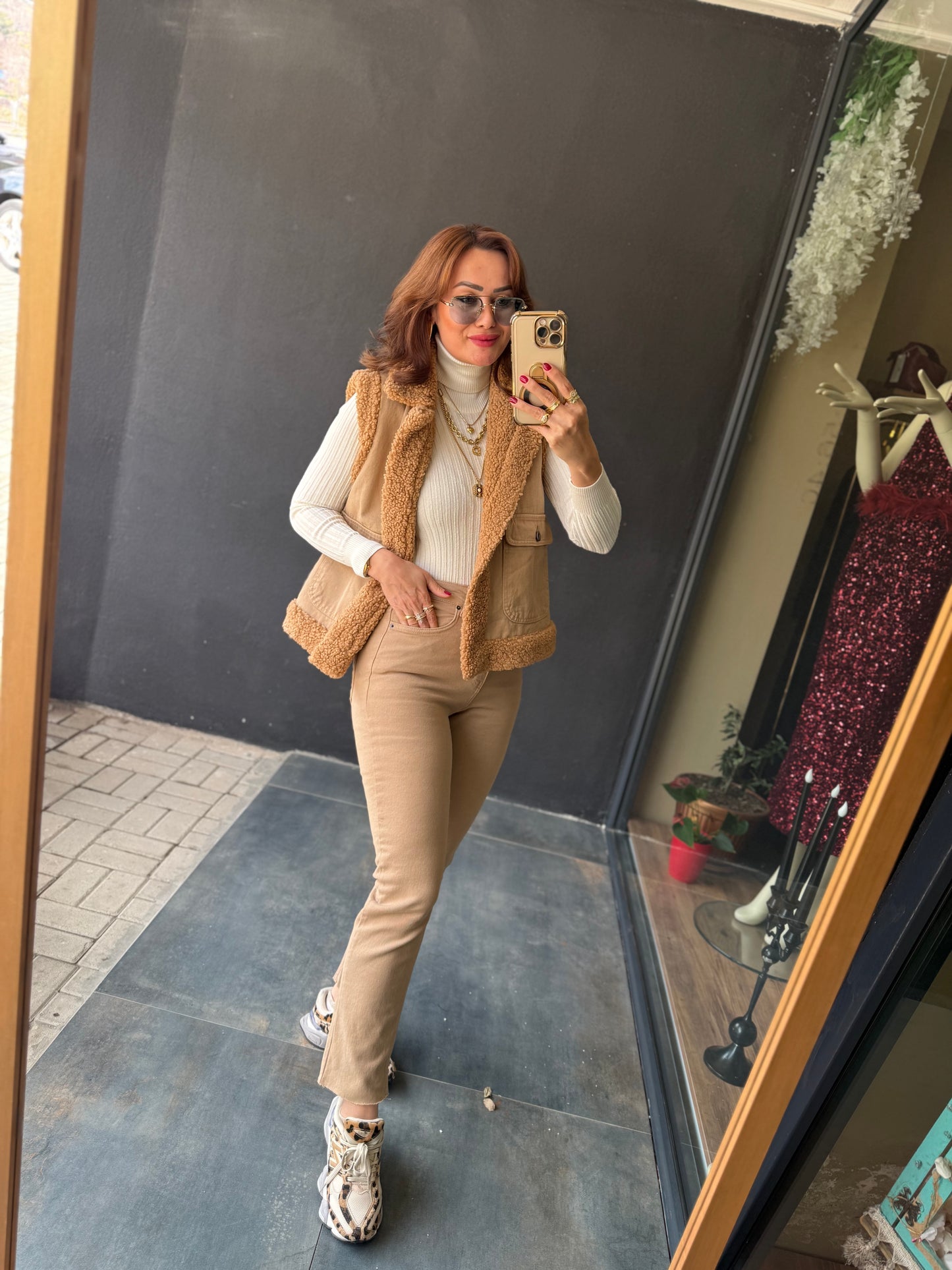 Xlove Bej Toparlayıcı Jean