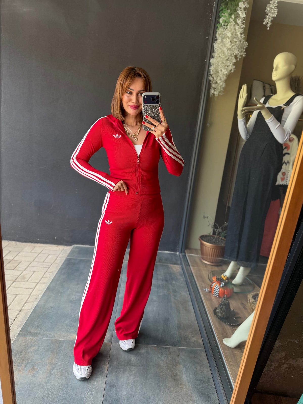 Quik Kırmızı Fitilli Spor Takımm