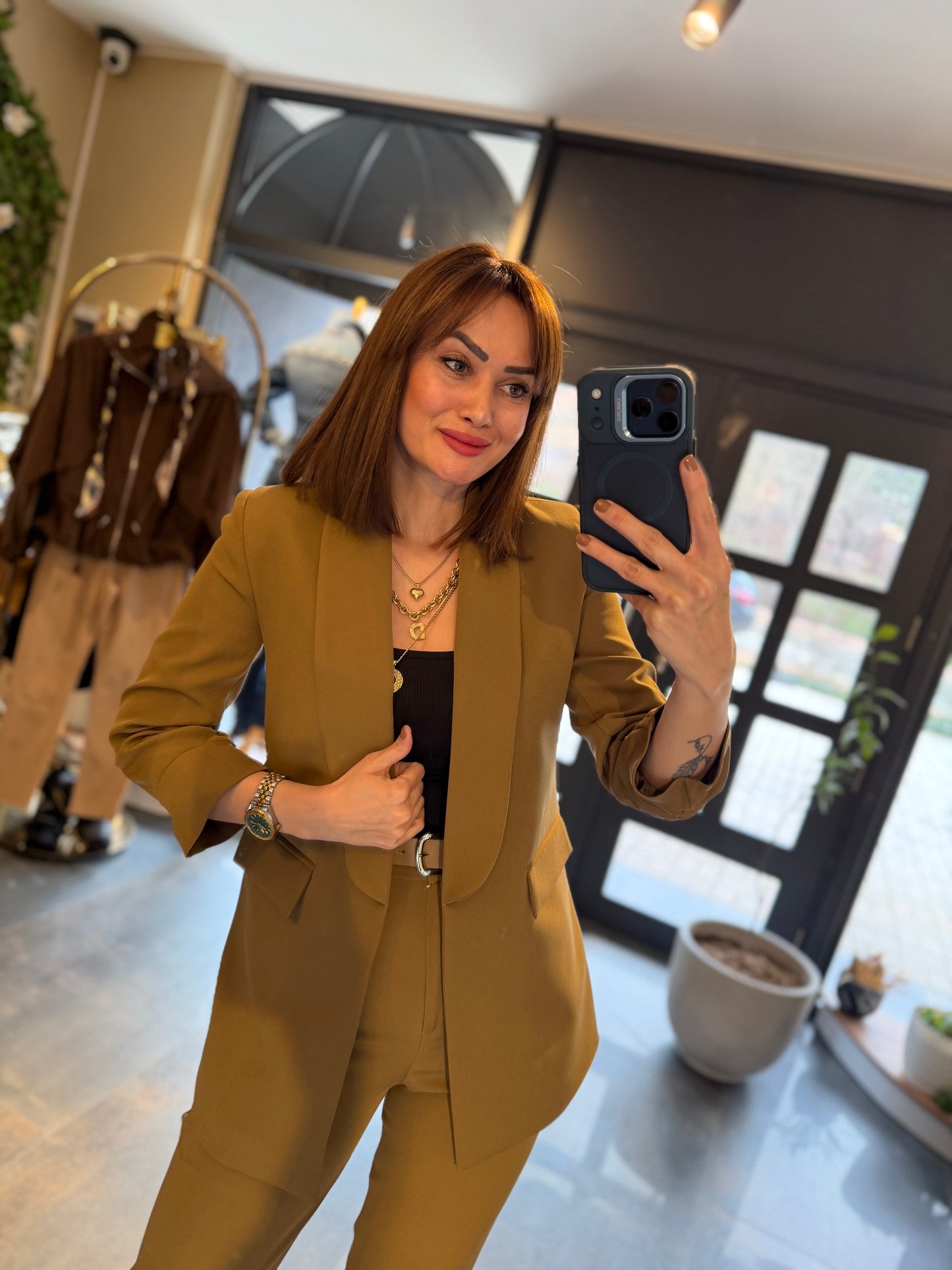 Maroje Zeytin Yeşili Ceket & Pantolon Takım