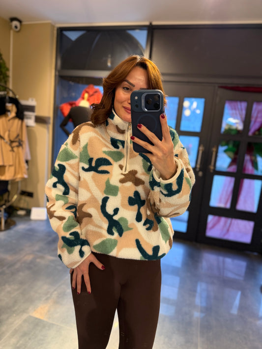 Mzr Renkli Peluş Sweat