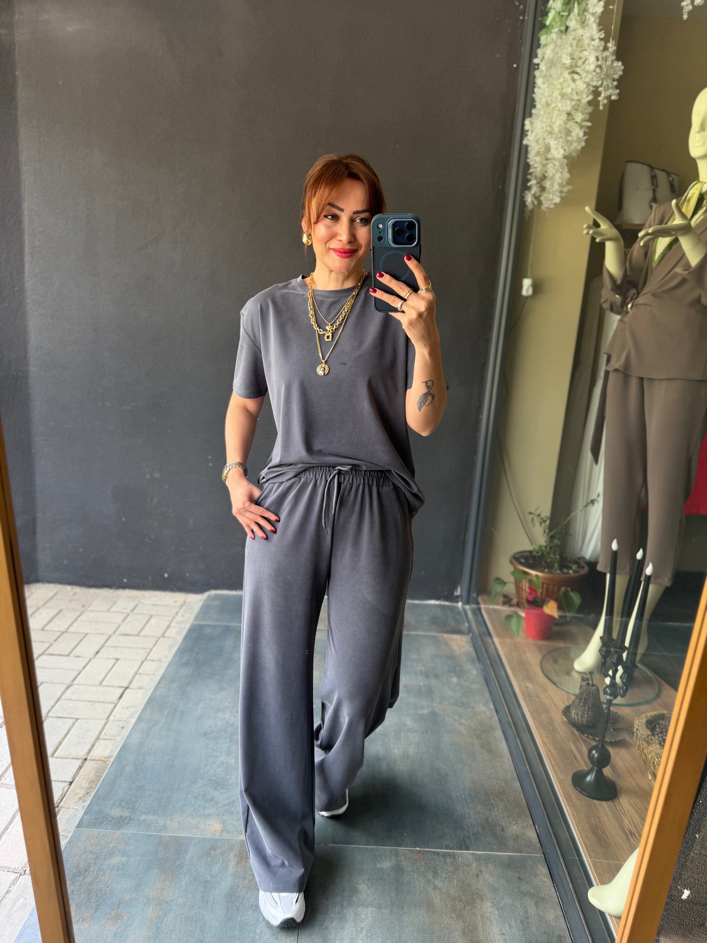 Anita Gri Tensel Takım