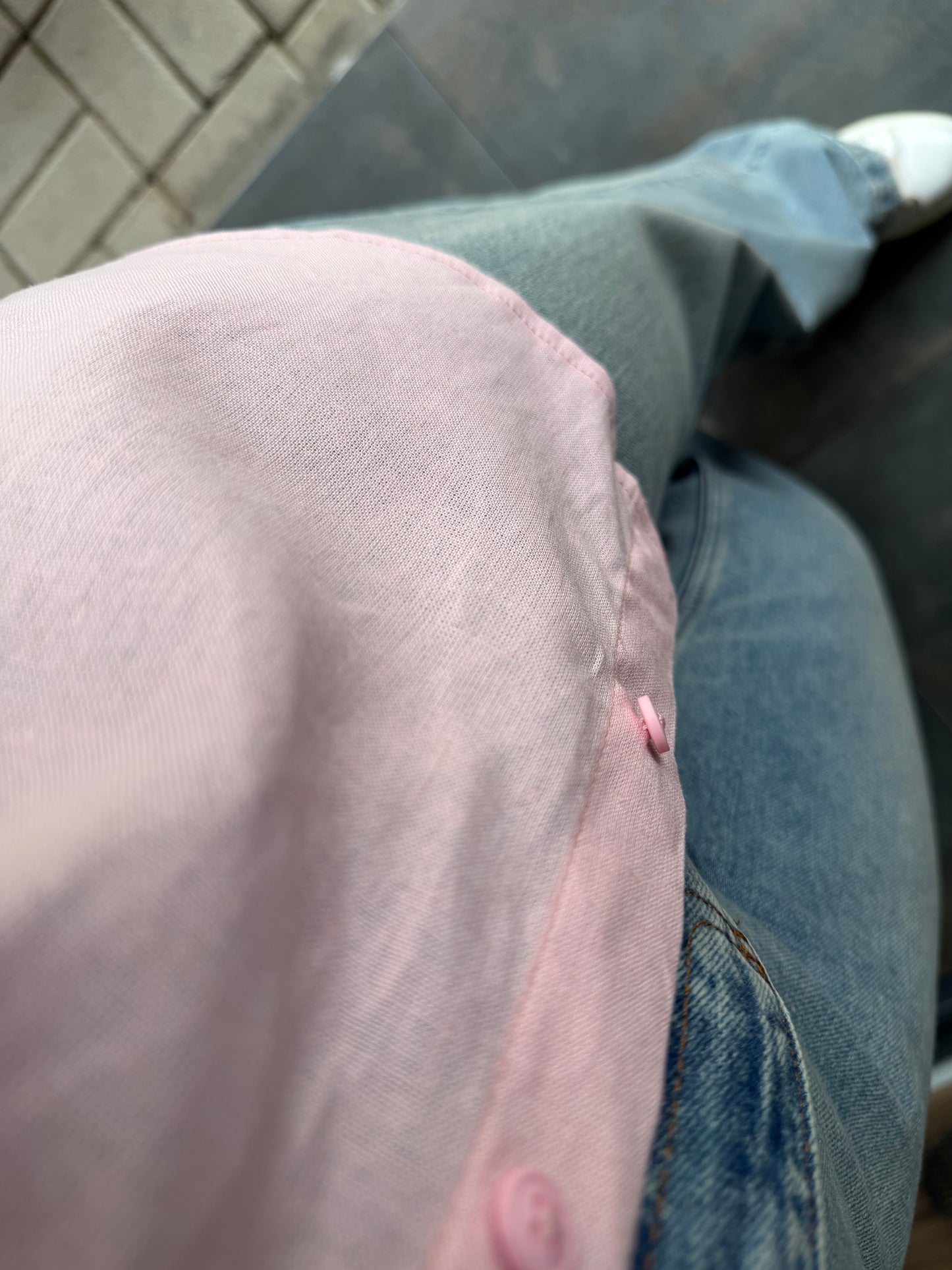 Soft Touch Pembe Oversize Kadın Gömlek