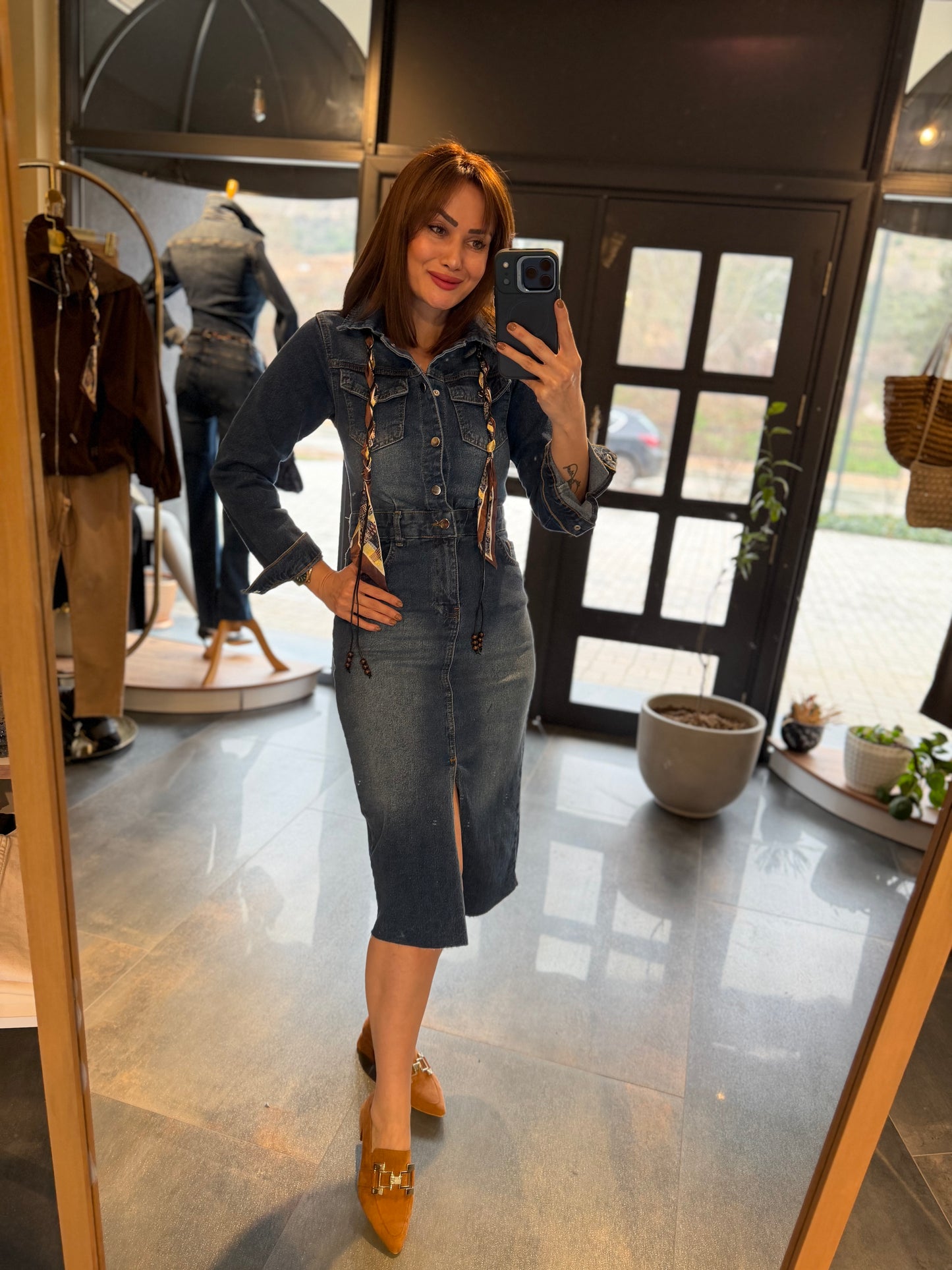 Mua Midi Boy Jean Elbise