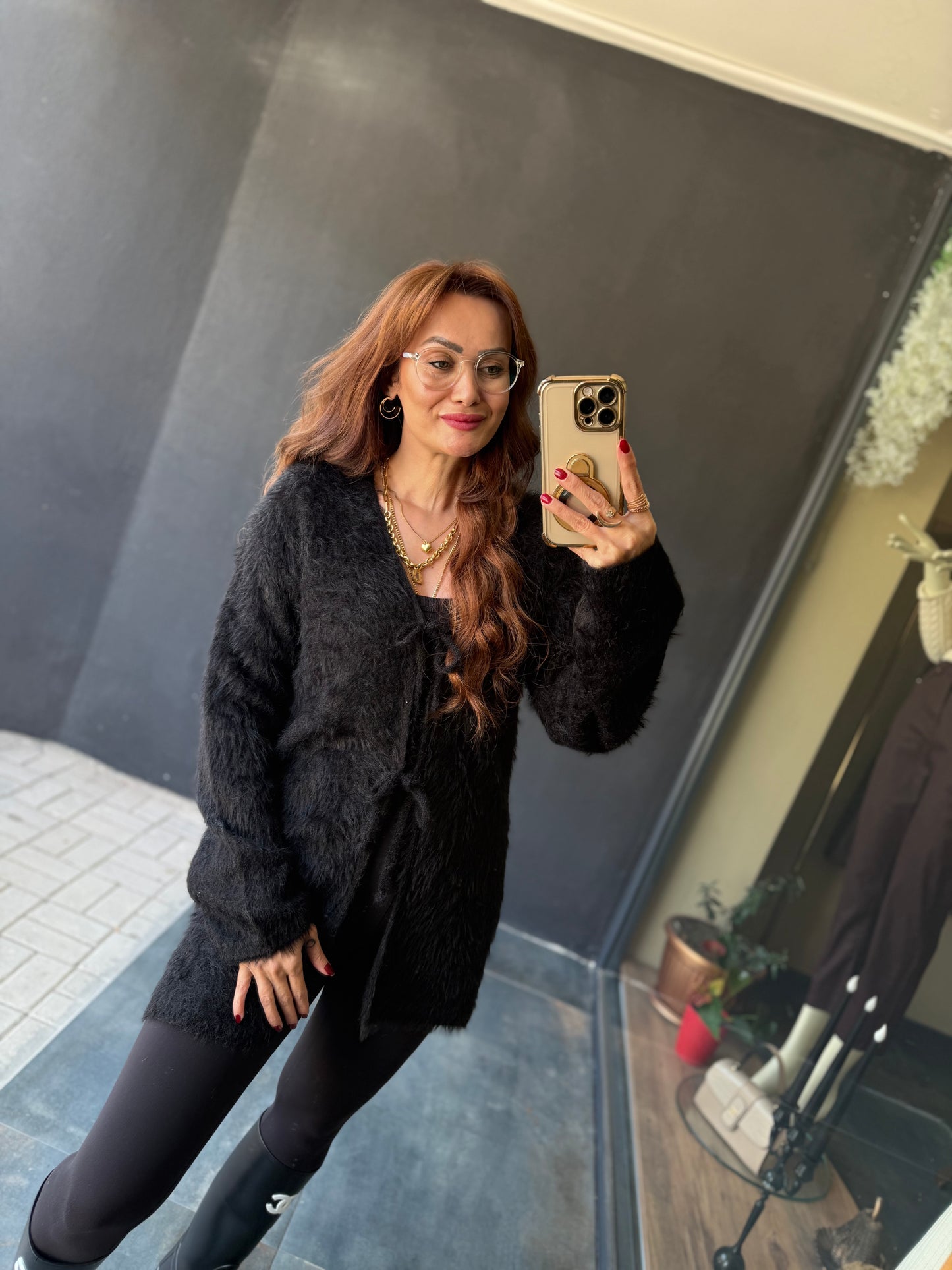 Wouy Siyah Yumoş Hırka