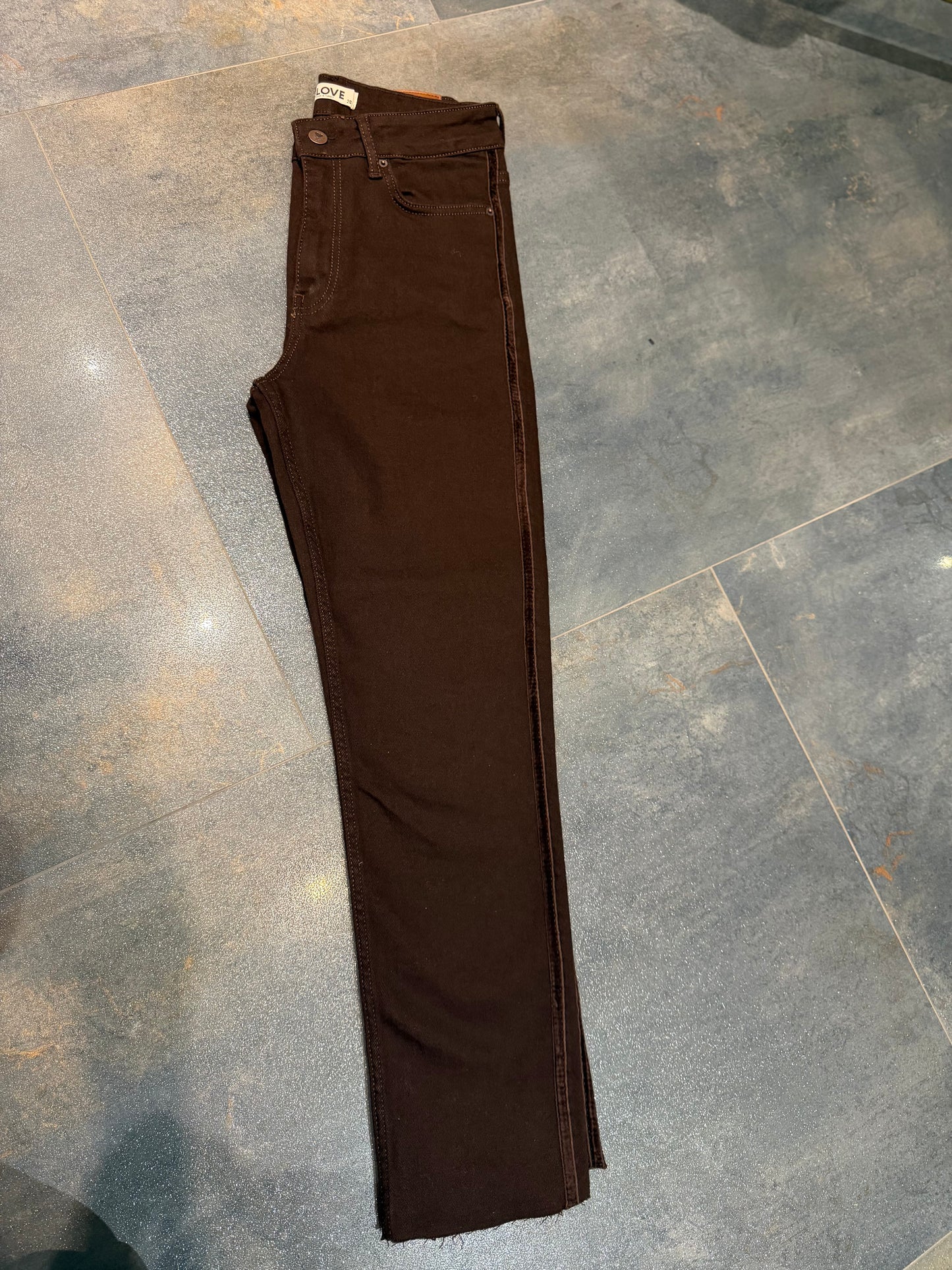 Xlove Kahve Yan Şeritli Jean