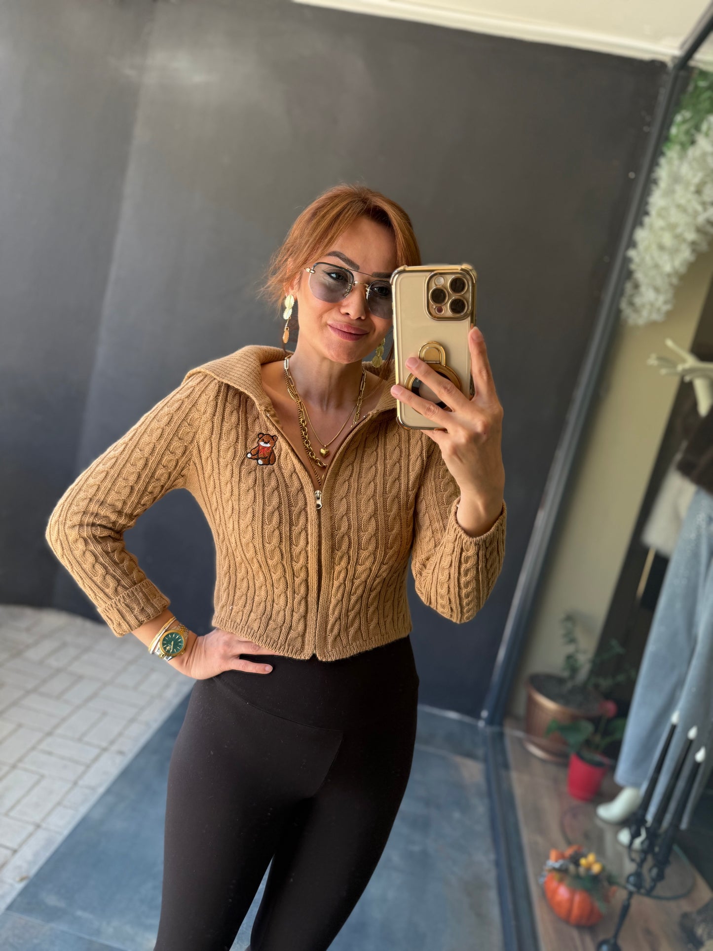 İkonic Camel Teddy Hırka