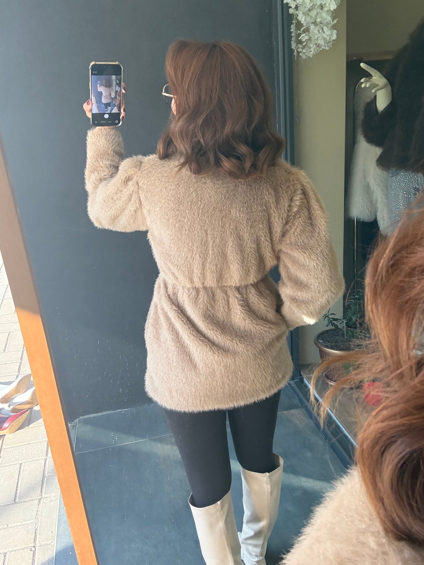 Paris Bej Premium Kürk