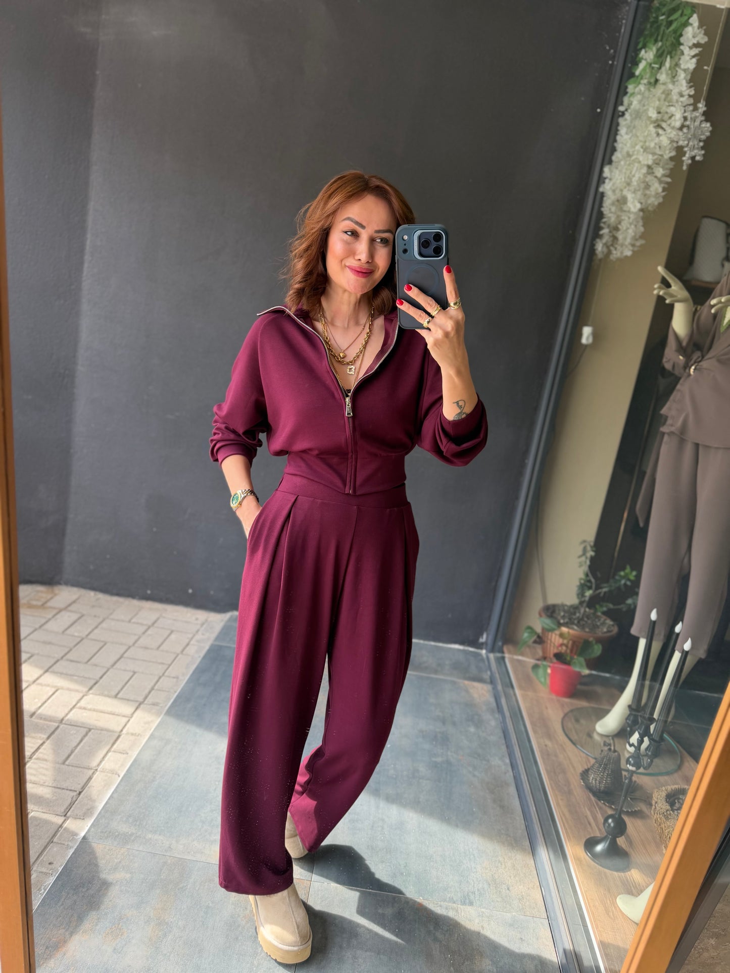 Gng Bordo Modal Takım