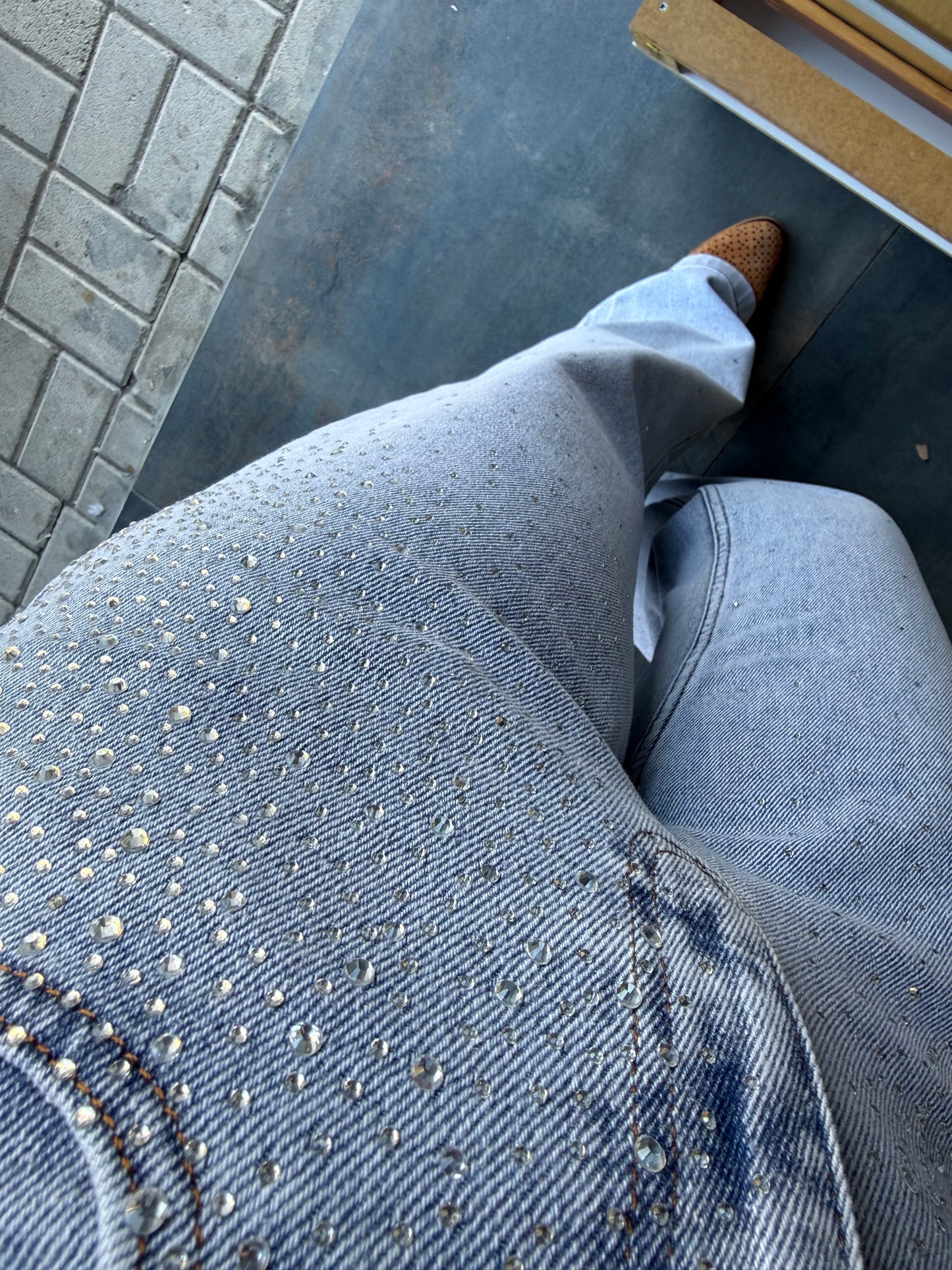 Xlove Boru Paça Taşlı New Jean