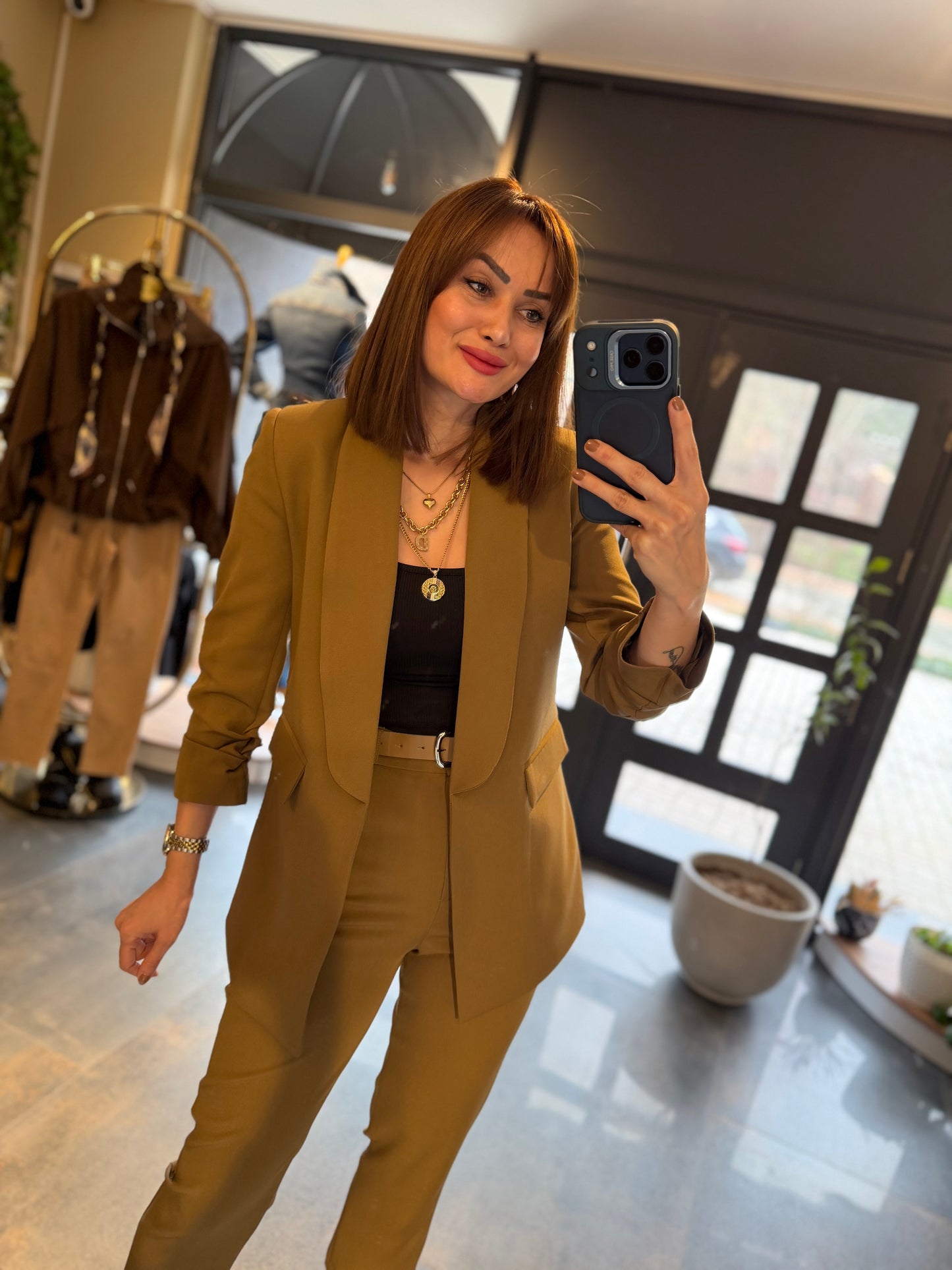 Maroje Zeytin Yeşili Ceket & Pantolon Takım