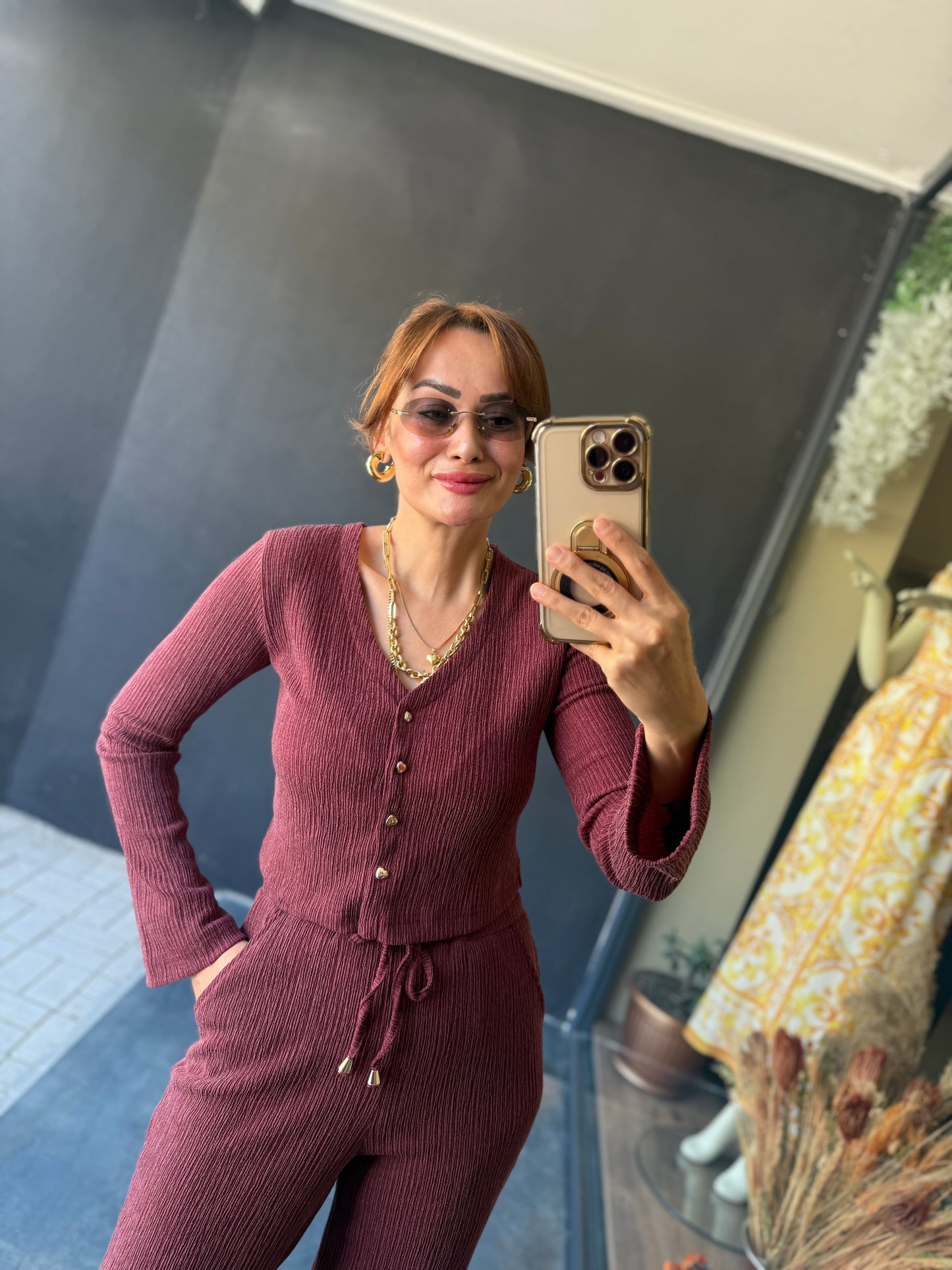 Gynamic Elit Örme Bordo Takım